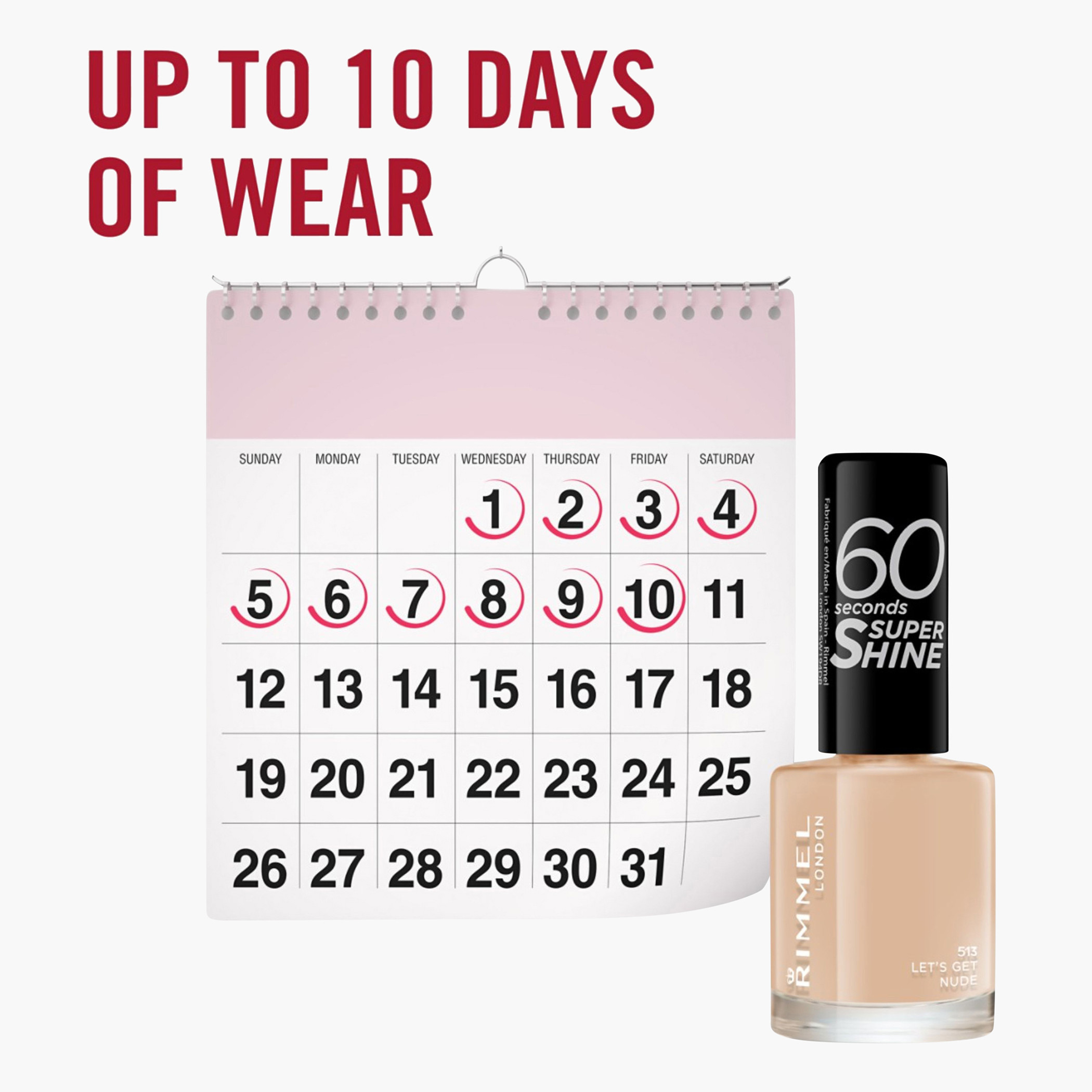 طلاء أظافر 60 ثانية من ريميل - 8 مل-beautyandpersonalcare-makeup-nails-nailpolishes-image-175
