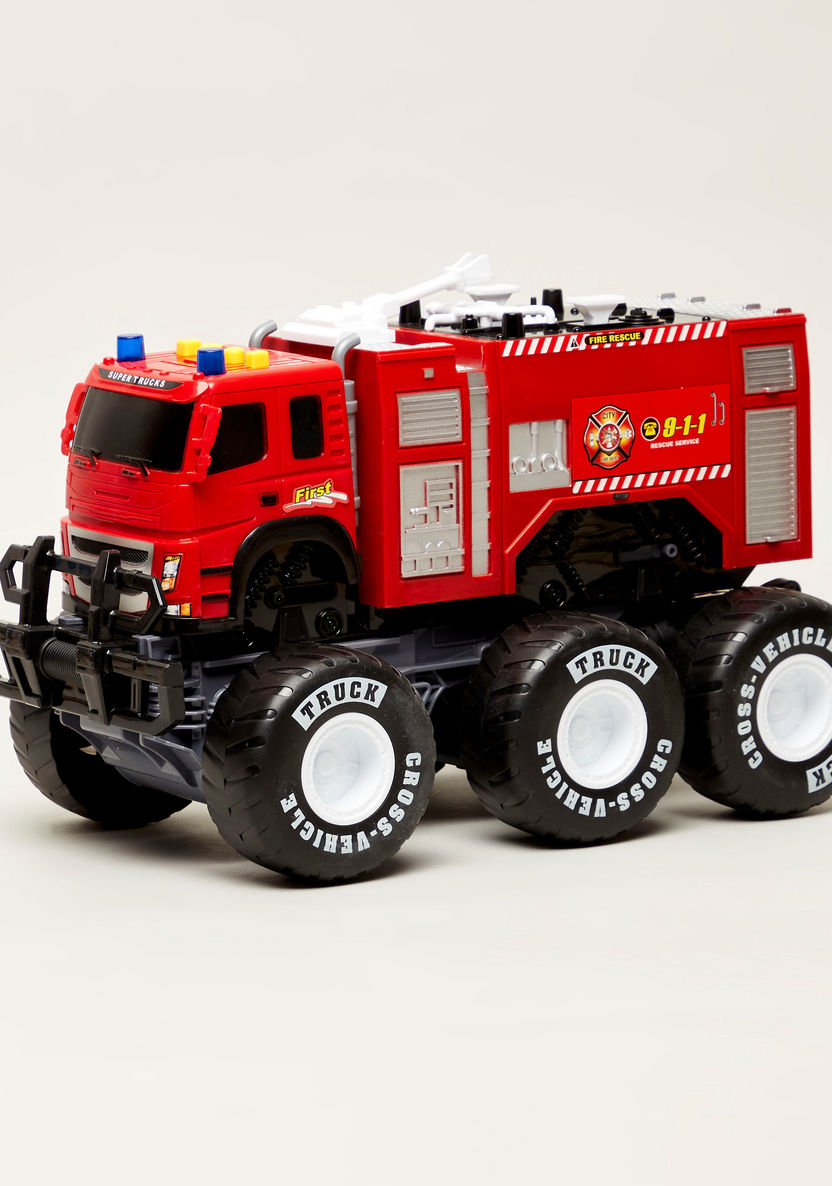 Jinheng Friction Power Fire Engine Truck Toy-Scooters and Vehicles-image-0