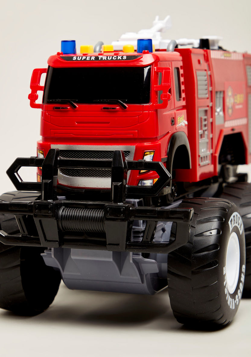 Jinheng Friction Power Fire Engine Truck Toy-Scooters and Vehicles-image-3