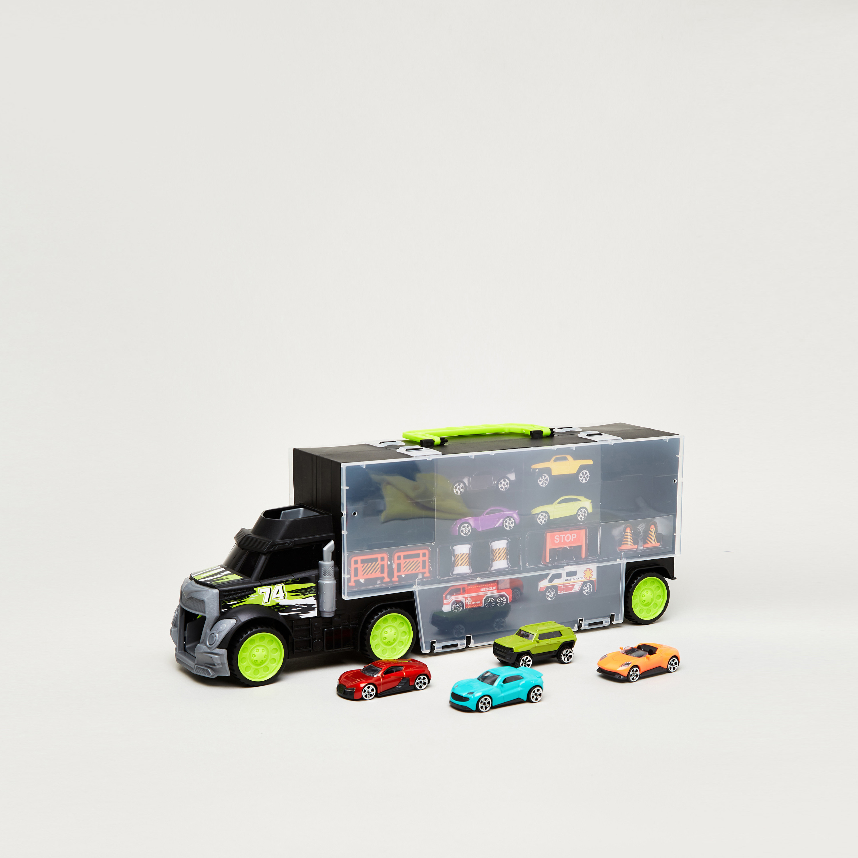 DICKIE TOYS Carry & Store Transporter Truck Toy Playset-toys-playvehicles-cars-image-1