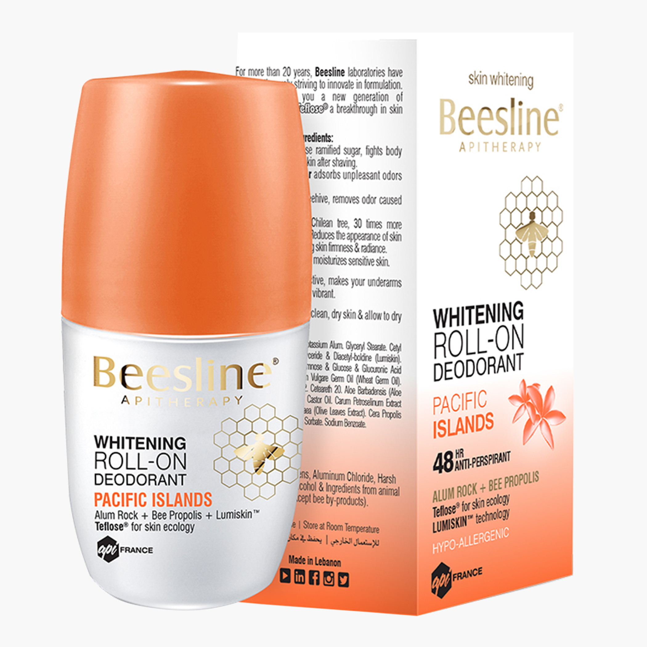 Beesline Whitening Pacific Islands Roll-On Deodorant - 50 ml-beautyandpersonalcare-fragrance-women-image-2