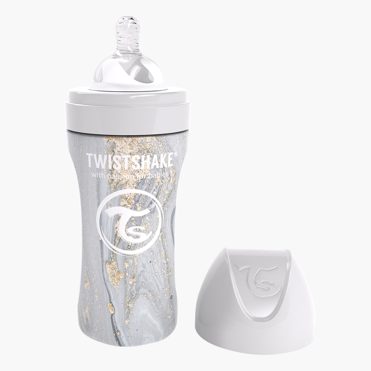 Twistshake Anti-Colic Stainless Steel Feeding Bottle - 330 ml-baby-feeding-feedingbottles-bottlesandteats-image-2