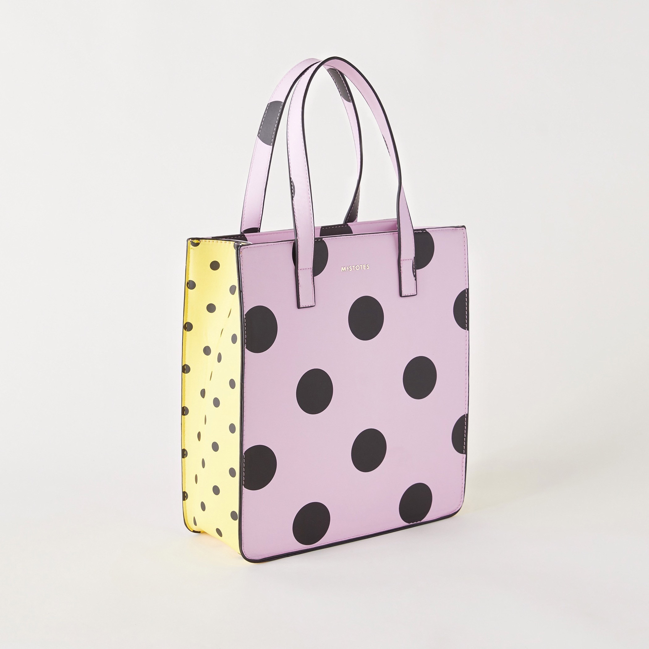 Mistotes Yan Polka Dot Print Tote Bag-women-bagsandwallets-handbags-image-2