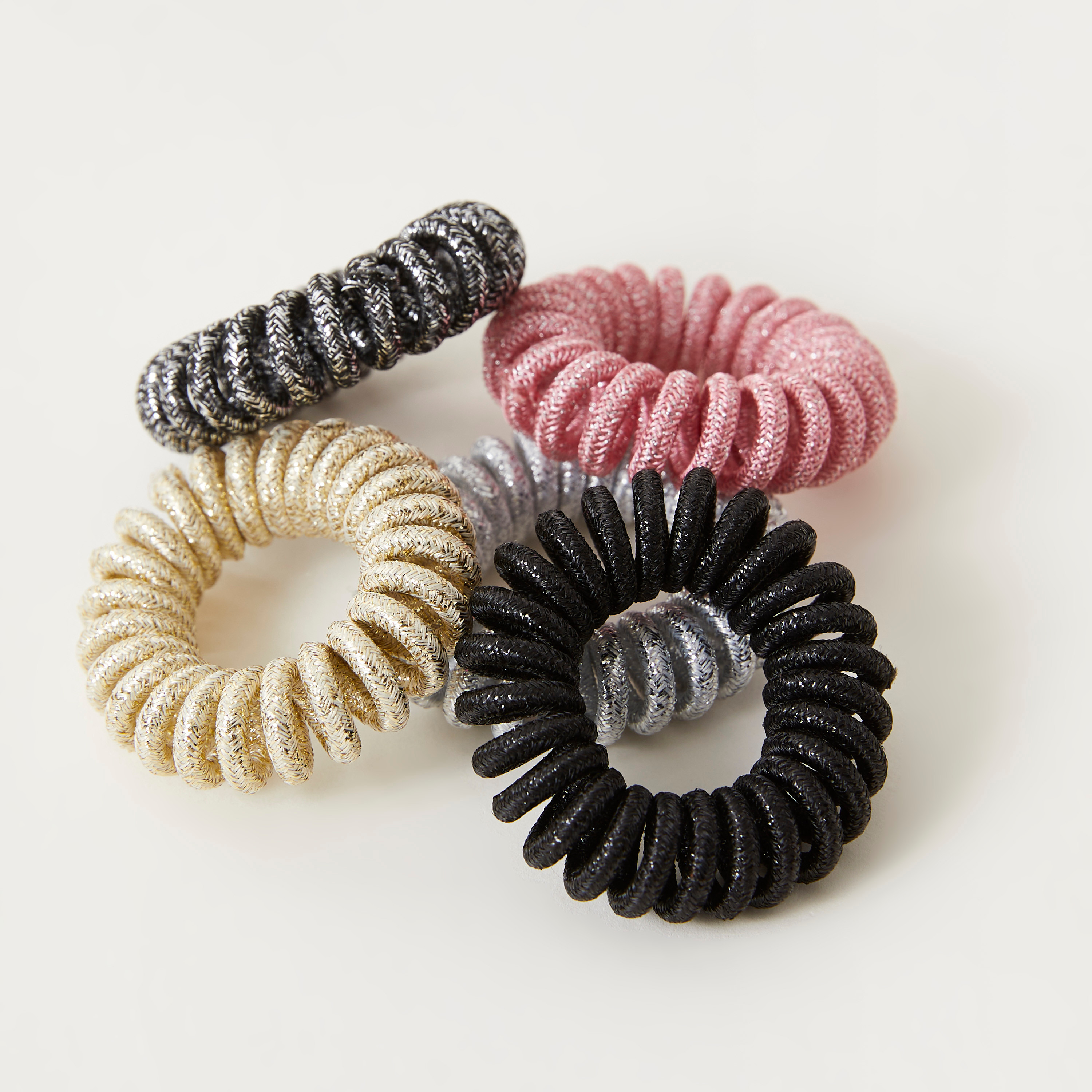 Pony Tails - Set Of 5 Telephone Wire-women-hairaccessories-others-image-3