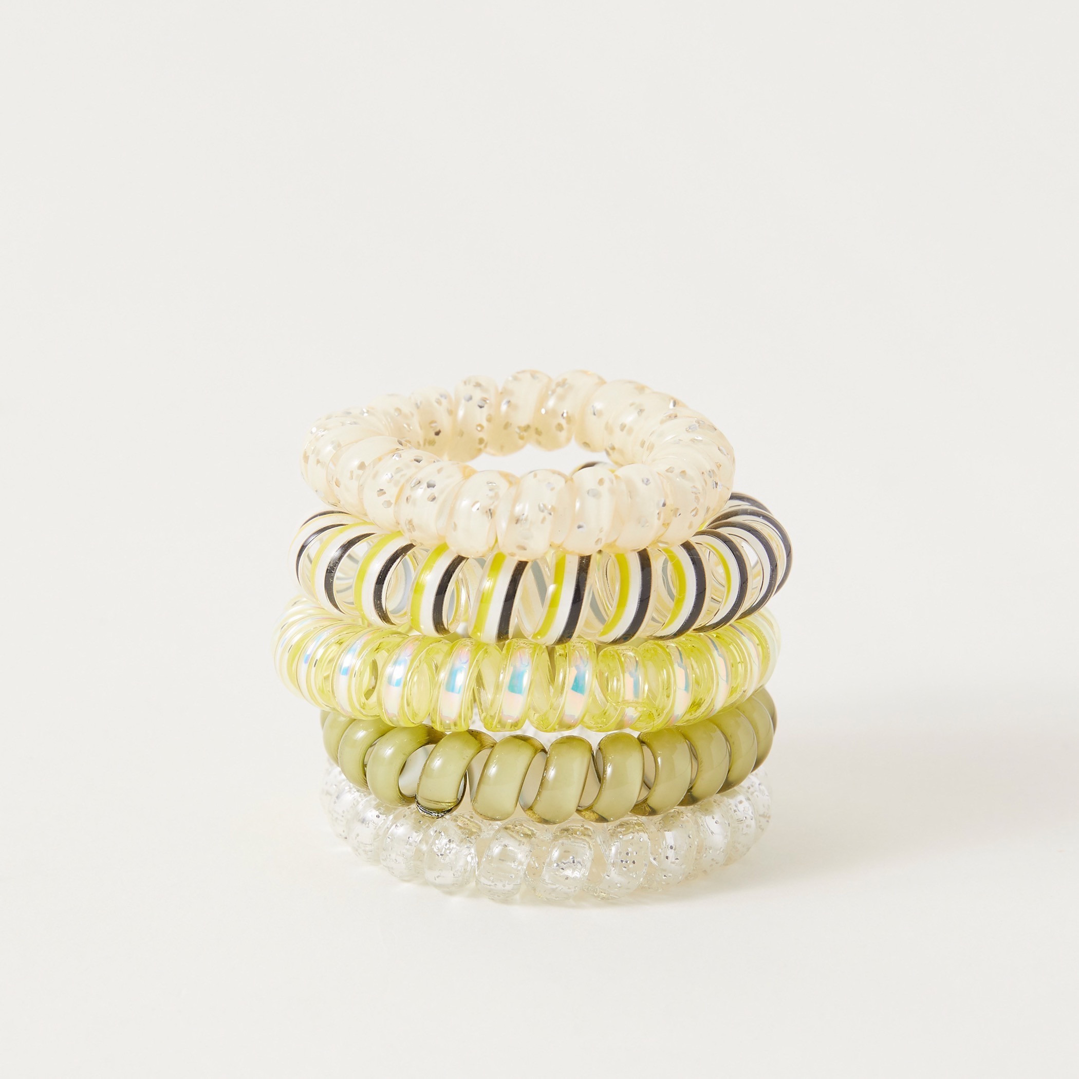 ربطات شعر حلزونية - طقم من 5 قطع-women-hairaccessories-others-image-1