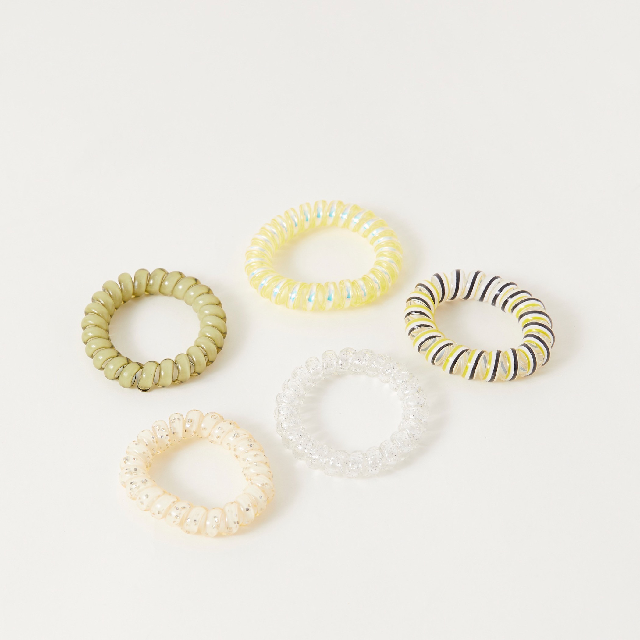 ربطات شعر حلزونية - طقم من 5 قطع-women-hairaccessories-others-image-2