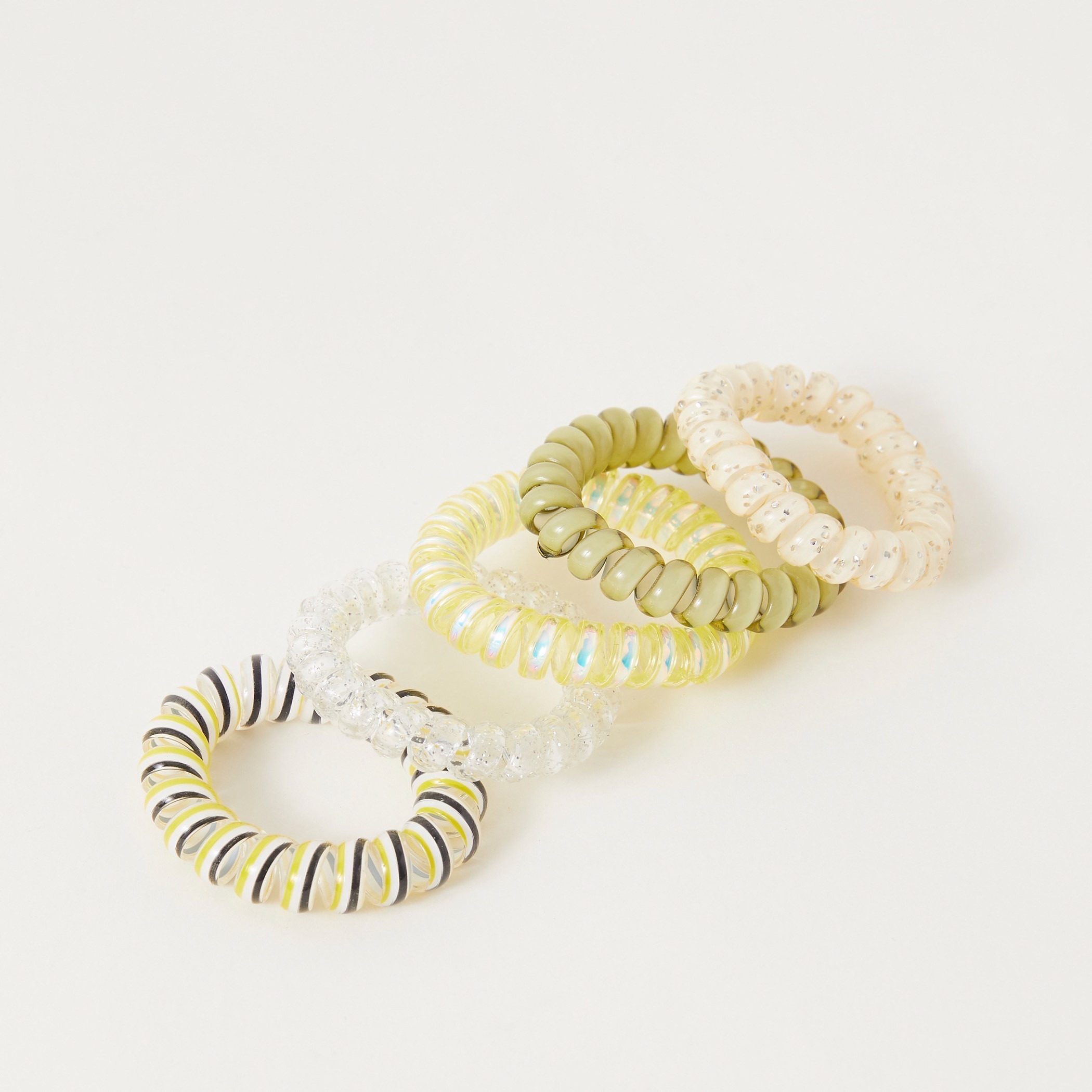 ربطات شعر حلزونية - طقم من 5 قطع-women-hairaccessories-others-image-3