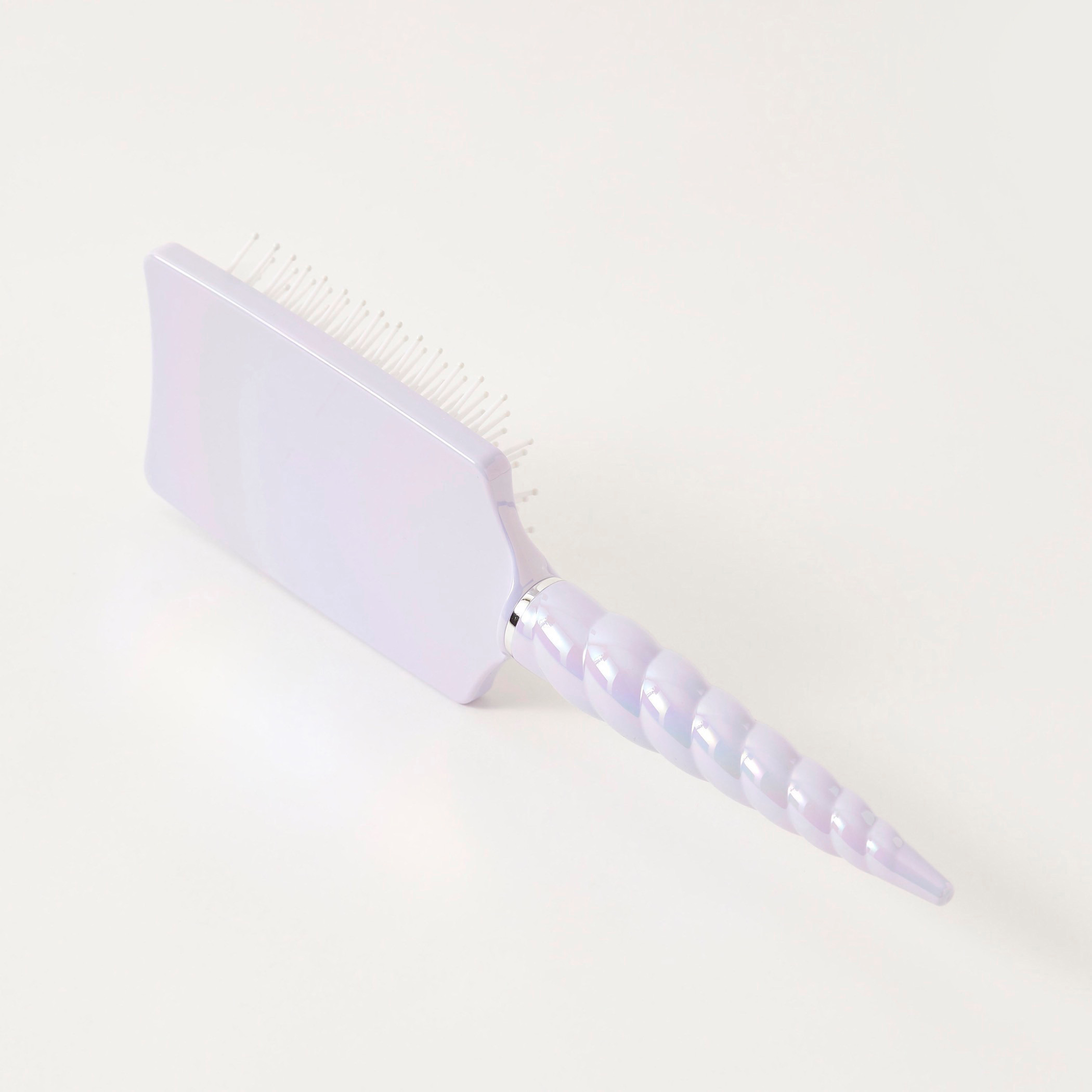فرشاة شعر مستطيلة سادة بمقبض على شكل قرن يونيكورن-women-hairaccessories-brushesandcombs-image-1