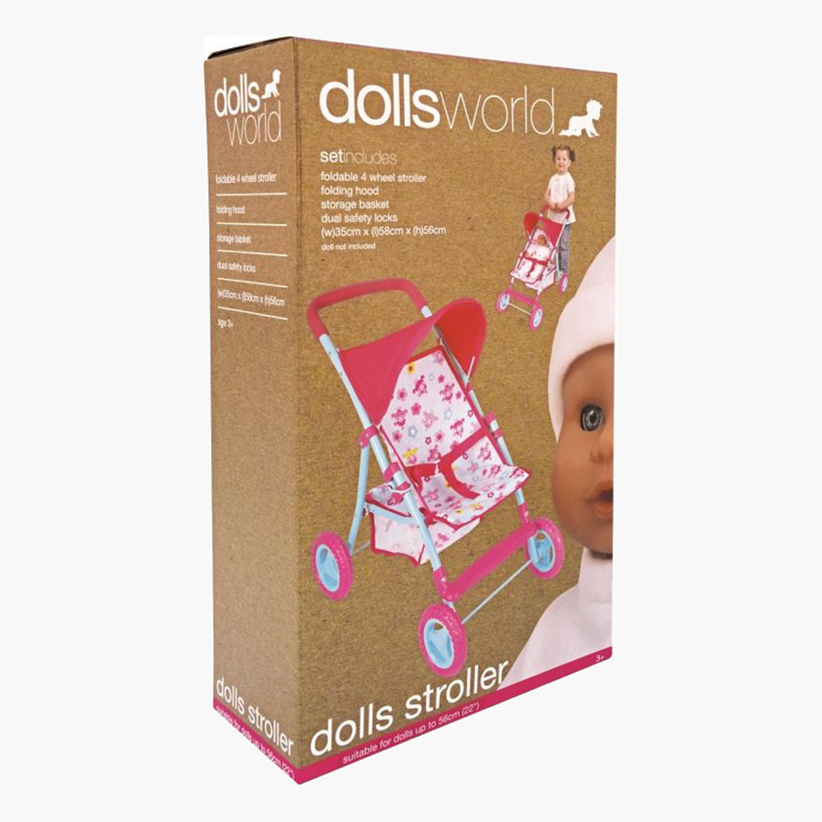 Dolls World Deluxe Folding Stroller Playset-toys-dollsandplaysets-dollplaysets-image-1