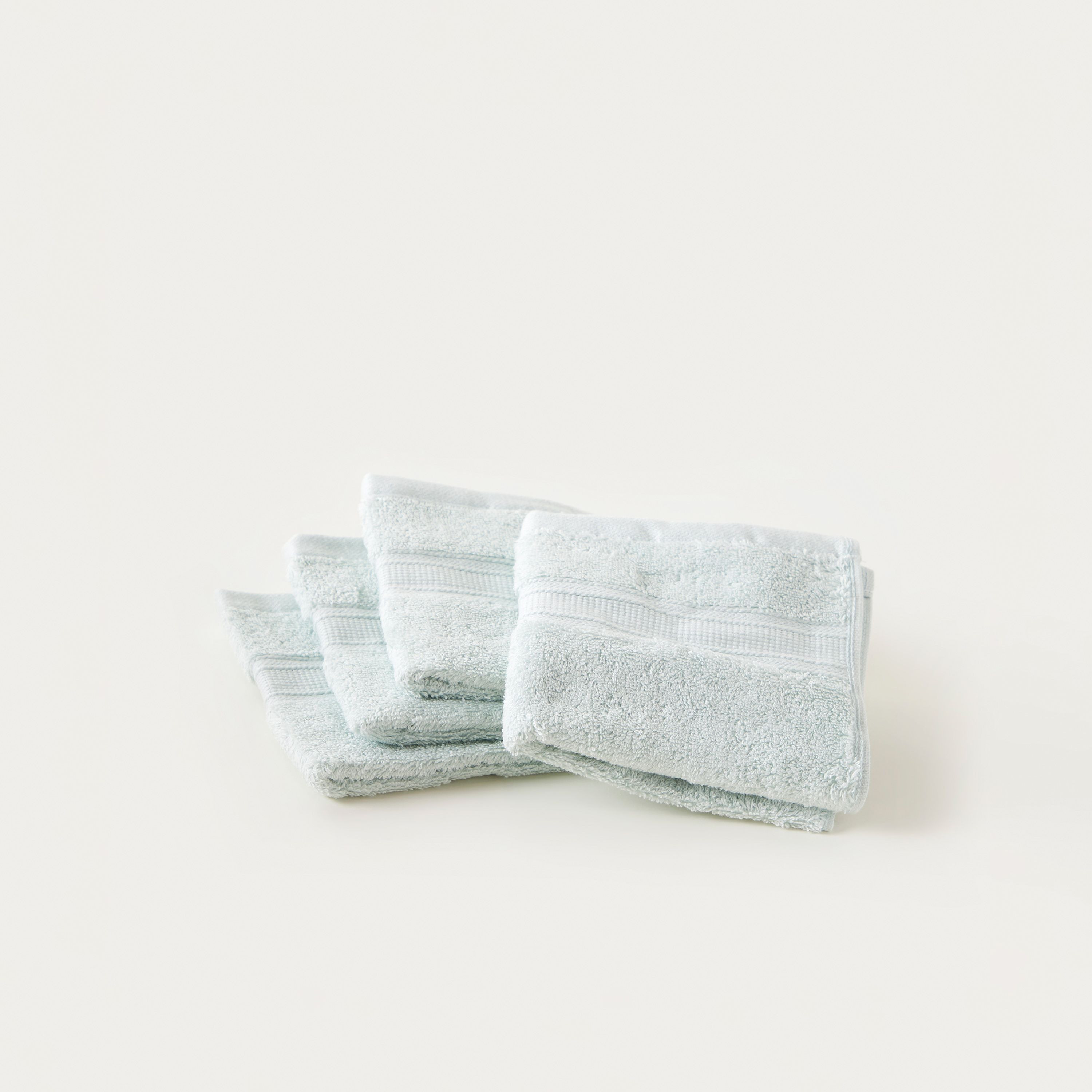 Egyptian Textured 4-Piece Face Towel Set - 30x30 cms-household-bathandlaundry-bathlinen-towels-image-2