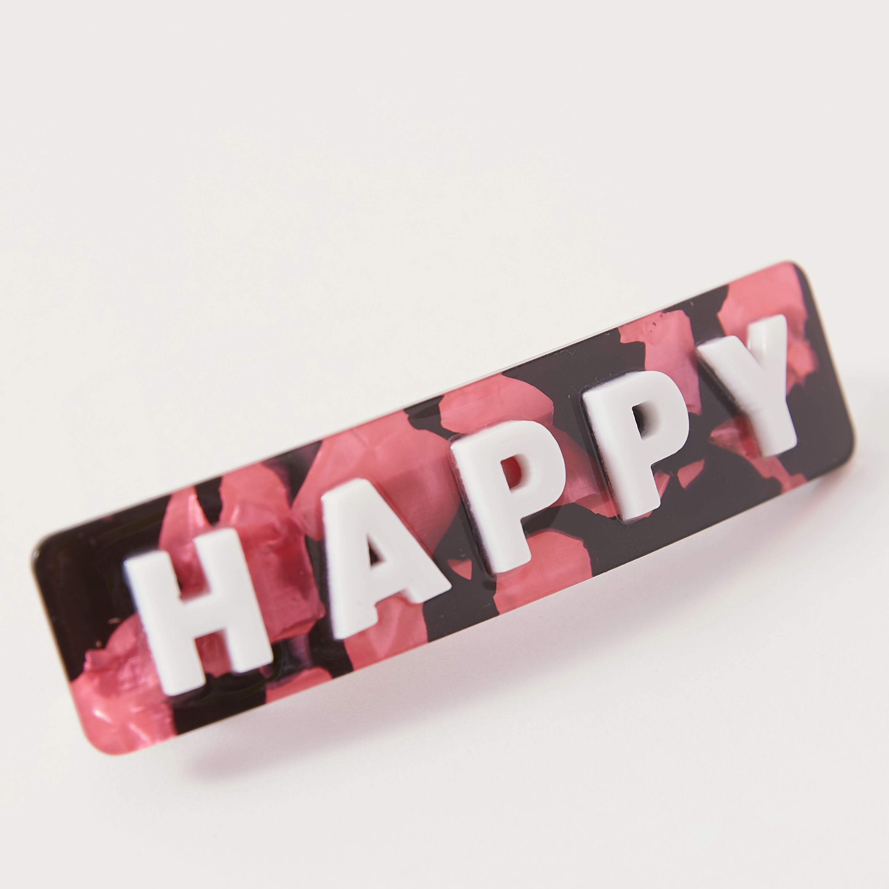 Lettered Message Embellished Barrette Hair Clip-women-hairaccessories-clips-image-2