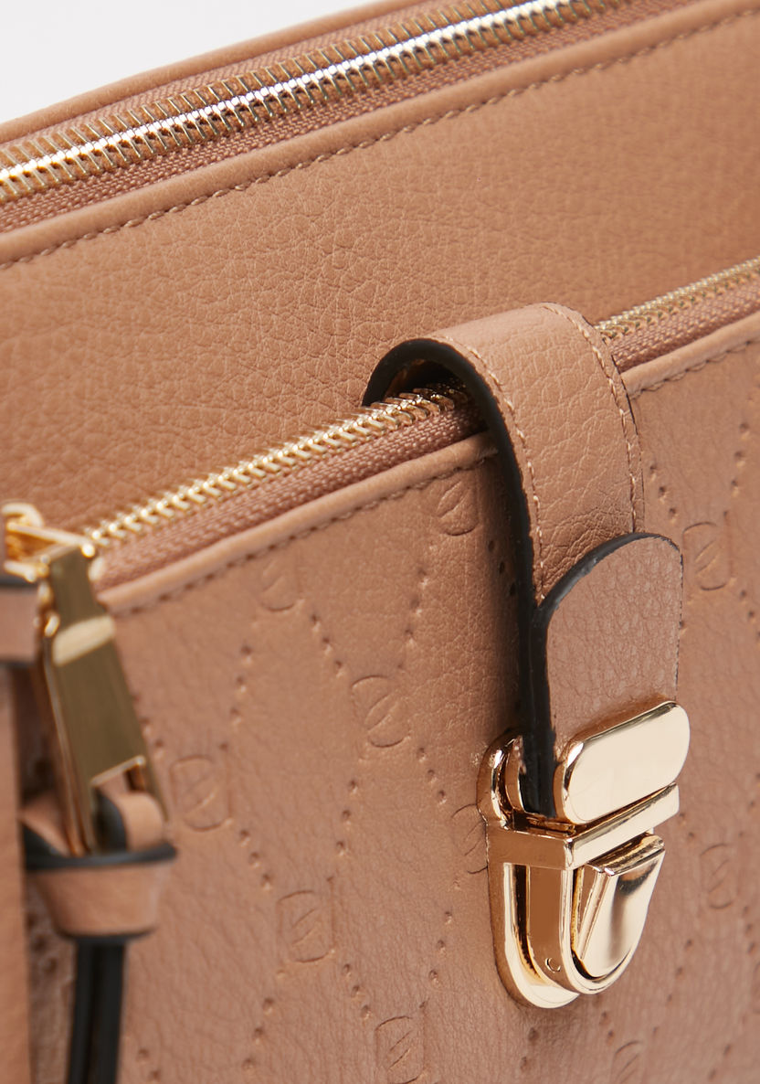 Celeste Textured Crossbody Bag with Zip Closure-Women%27s Handbags-image-4