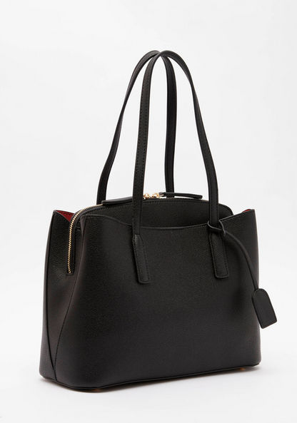 Celeste Textured Tote Bag with Twin Handles-Women%27s Handbags-image-2