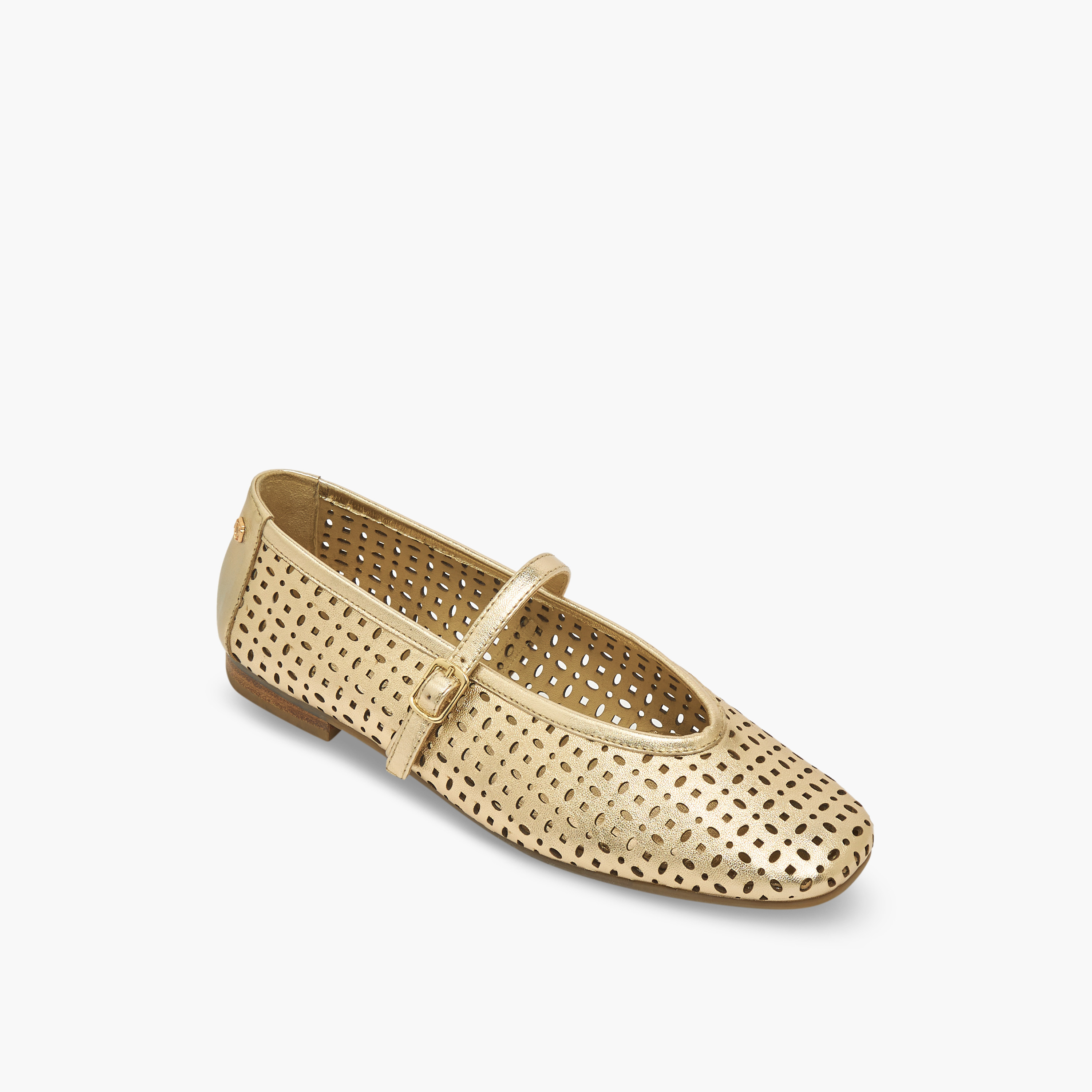 حذاء ماري جين جلد بتفاصل مفرغة بالليزر من كارميلا-women-shoes-ballerinas-image-2