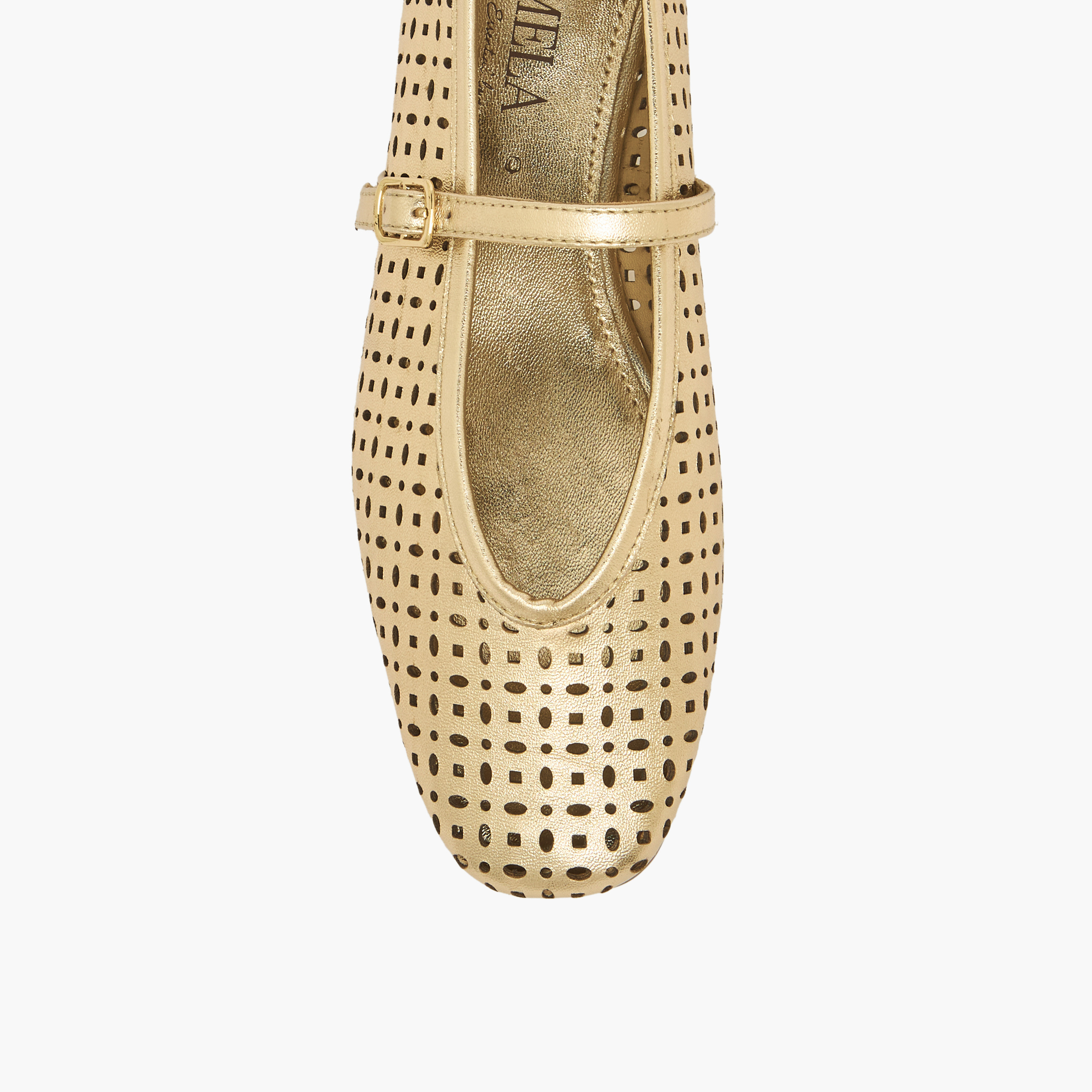 حذاء ماري جين جلد بتفاصل مفرغة بالليزر من كارميلا-women-shoes-ballerinas-image-4