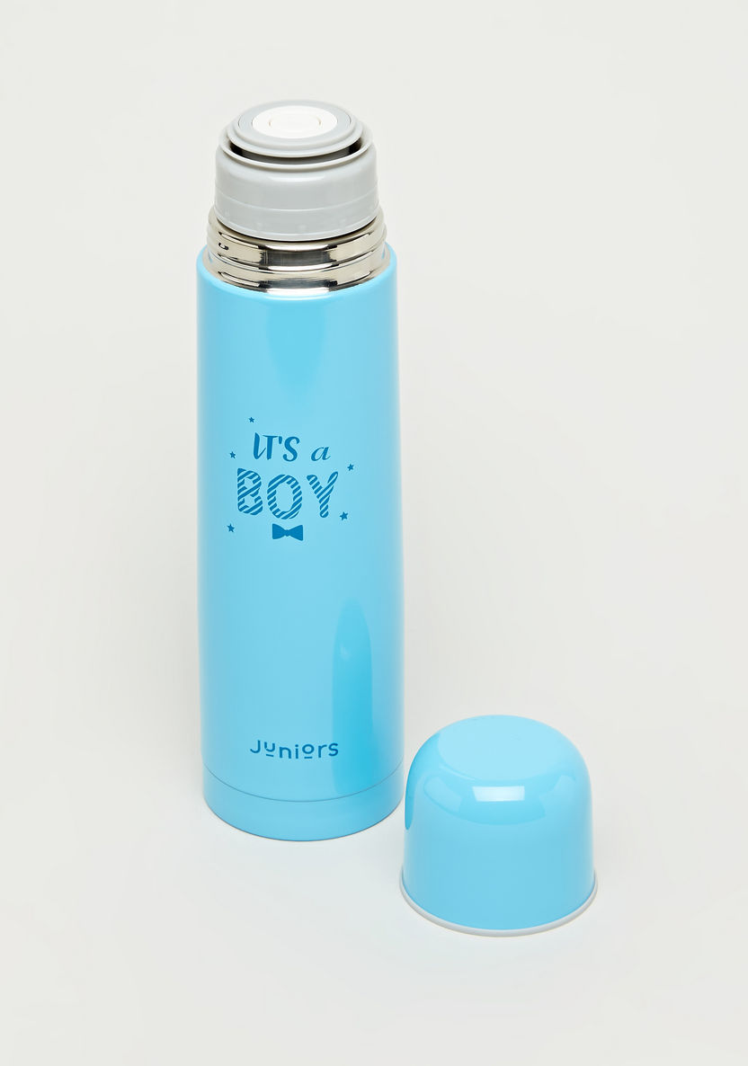 Juniors Text Print Thermos Flask with Cap - 750 ml-Accessories-image-1