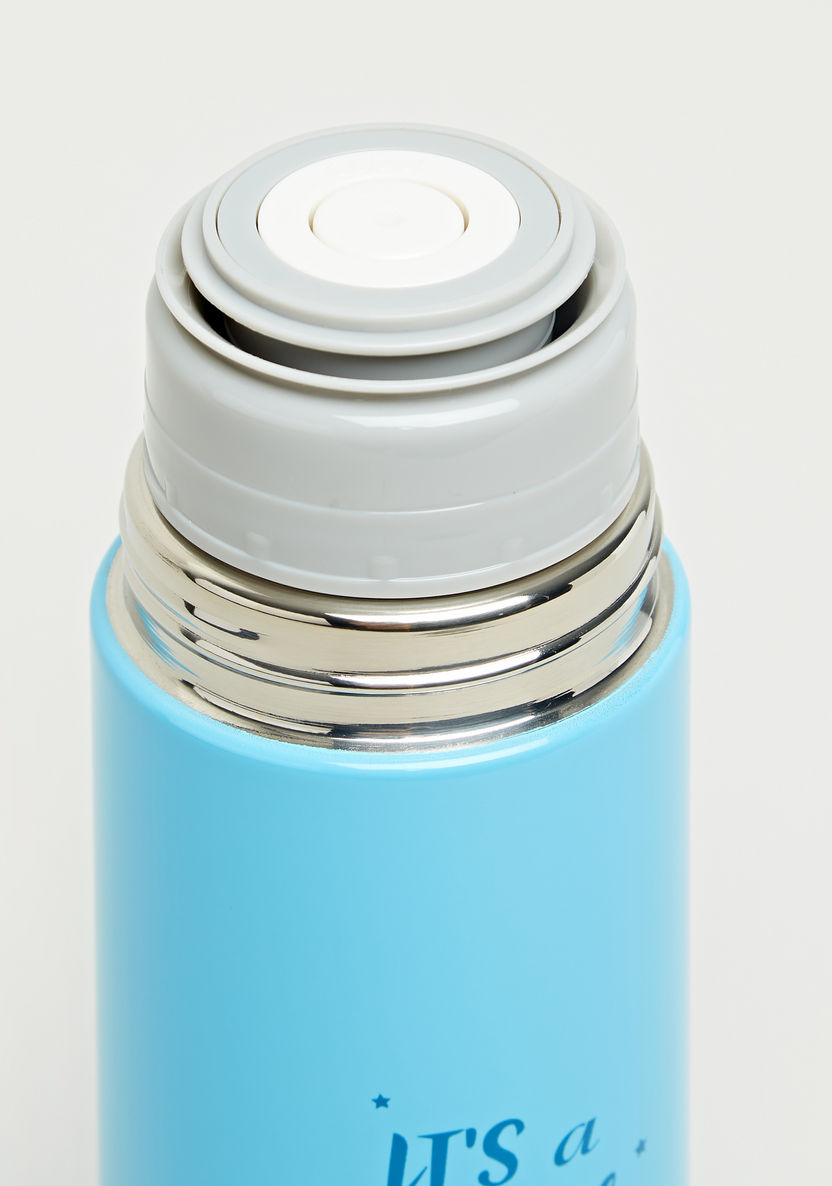 Juniors Text Print Thermos Flask with Cap - 750 ml-Accessories-image-2