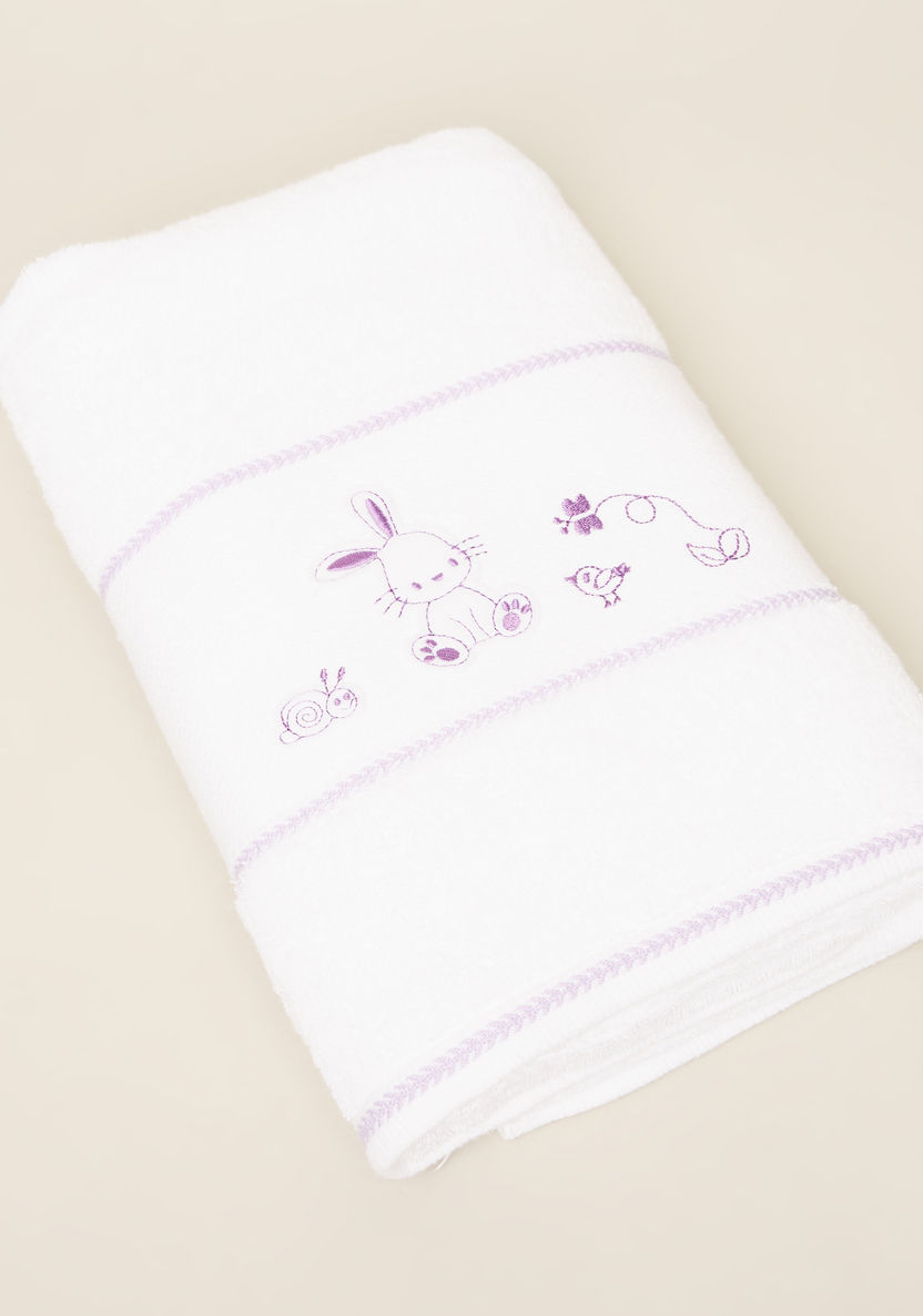 Juniors Nature Themed Emrboidered Cotton Towel - 60x120 cms-Towels and Flannels-image-0