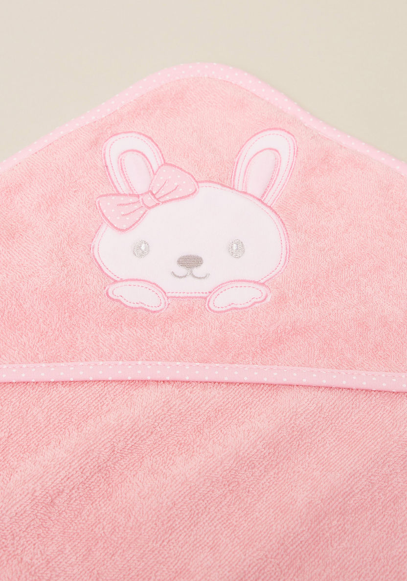 Juniors Embroidered Hooded Towel with Mitten - 75x90 cms-Towels and Flannels-image-2