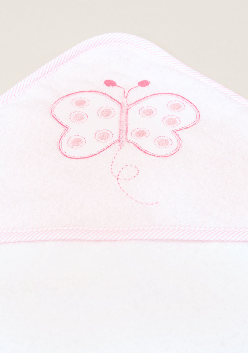 Juniors Textured Hooded Towel with Mitten - 75x90 cms-Towels and Flannels-image-2