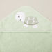 Juniors Turtle Embroidered Towel with Hood - 80x80 cms-Towels and Flannels-thumbnail-1