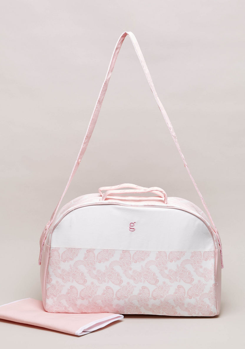 Giggles Printed Swan Princess Diaper Bag-Diaper Bags-image-0