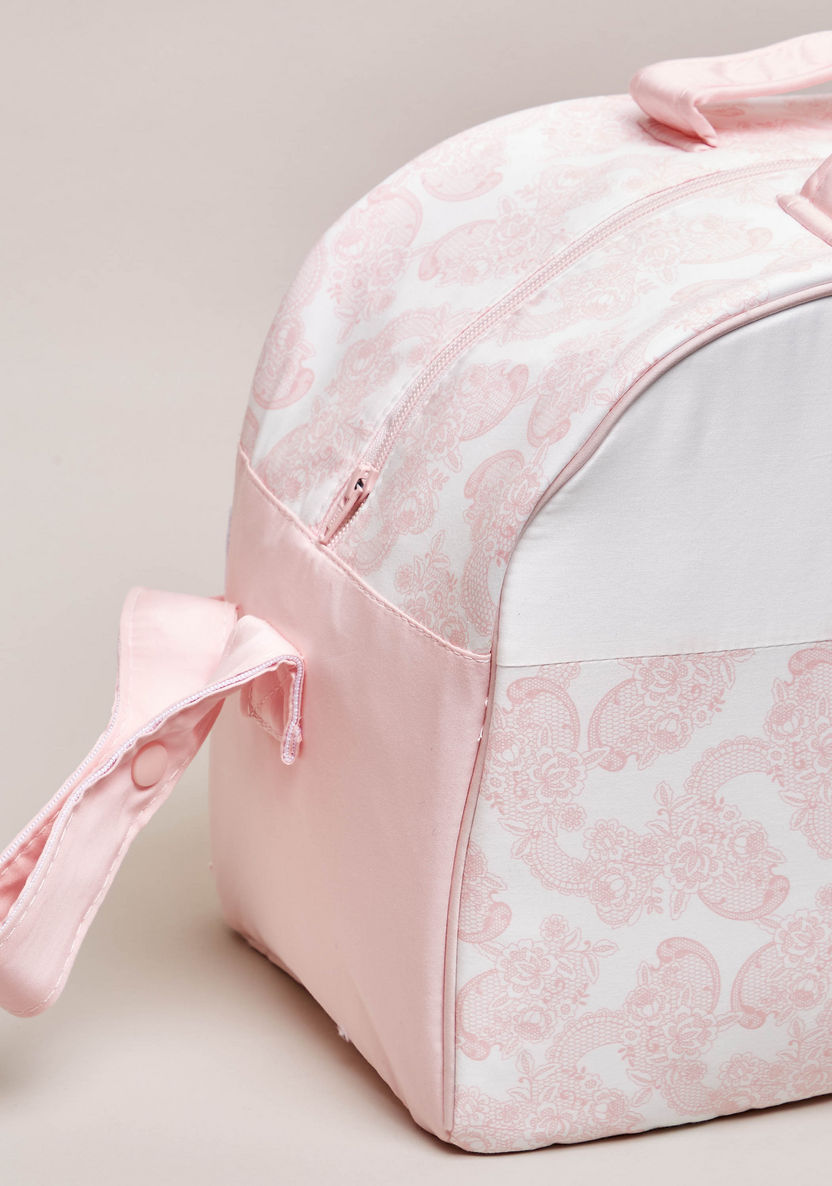 Giggles Printed Swan Princess Diaper Bag-Diaper Bags-image-2