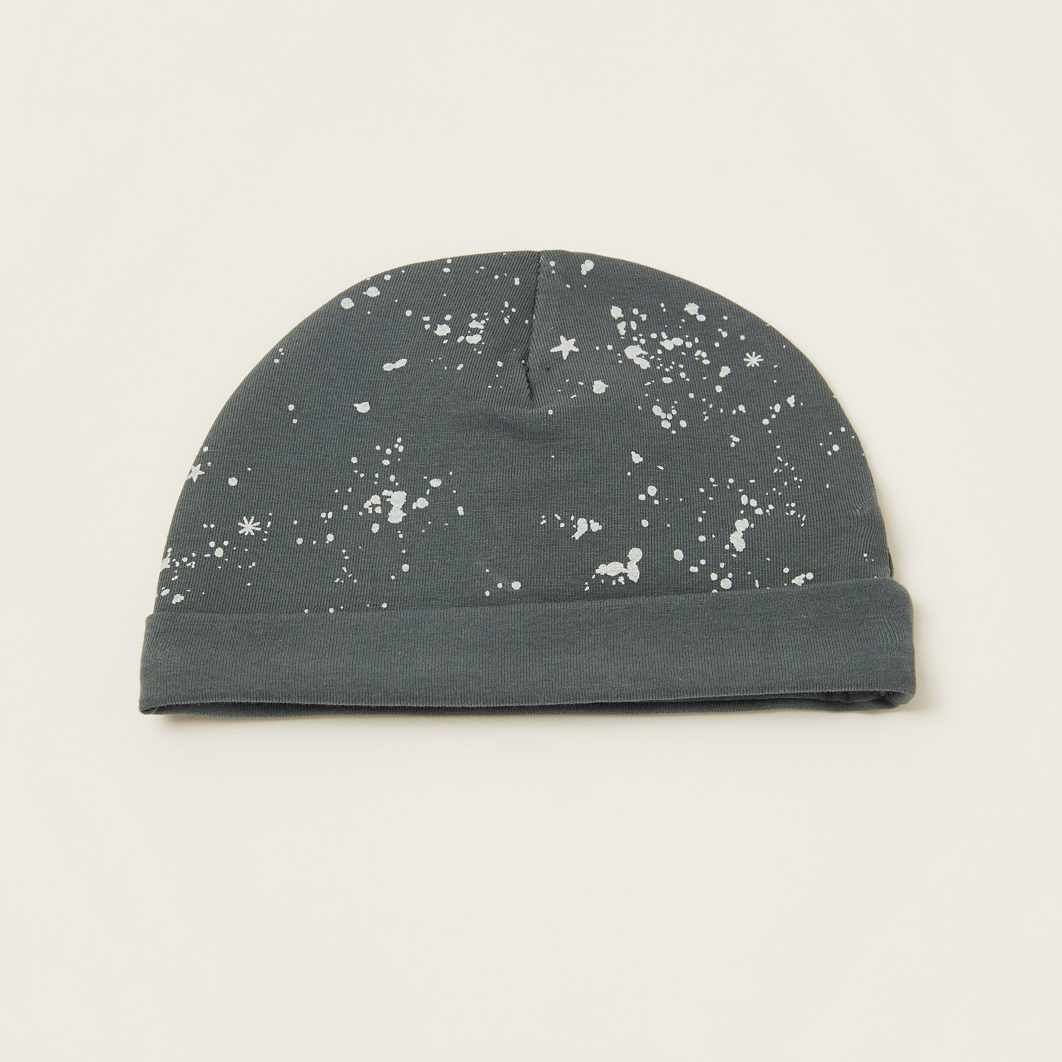 Love Earth All-Over Print Cap with Cuffed Hem-baby-boys-accessories-caps-image-1