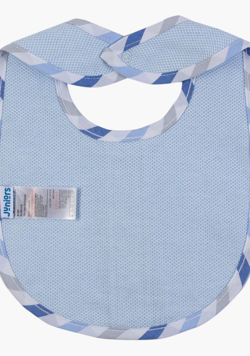 Giggles Printed Bib with Snap Button Closure-Bibs and Burp Cloths-image-1