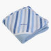 Giggles Striped Receiving Blanket with Hood - 70x70 cms-Receiving Blankets-thumbnail-0