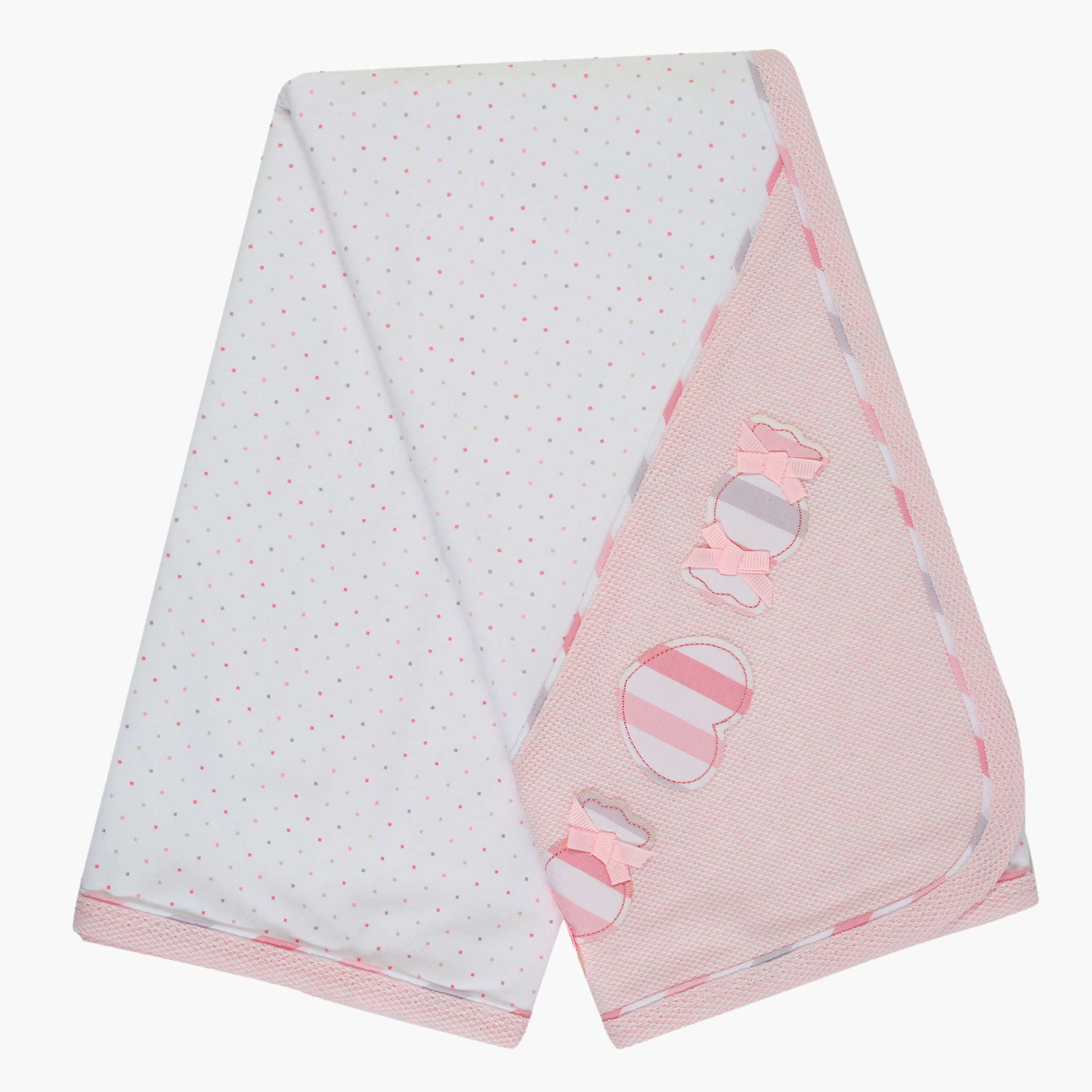 Giggles Printed Receiving Blanket - 70x70 cms-baby-nursery-blanketsandswaddles-receivingblankets-image-1