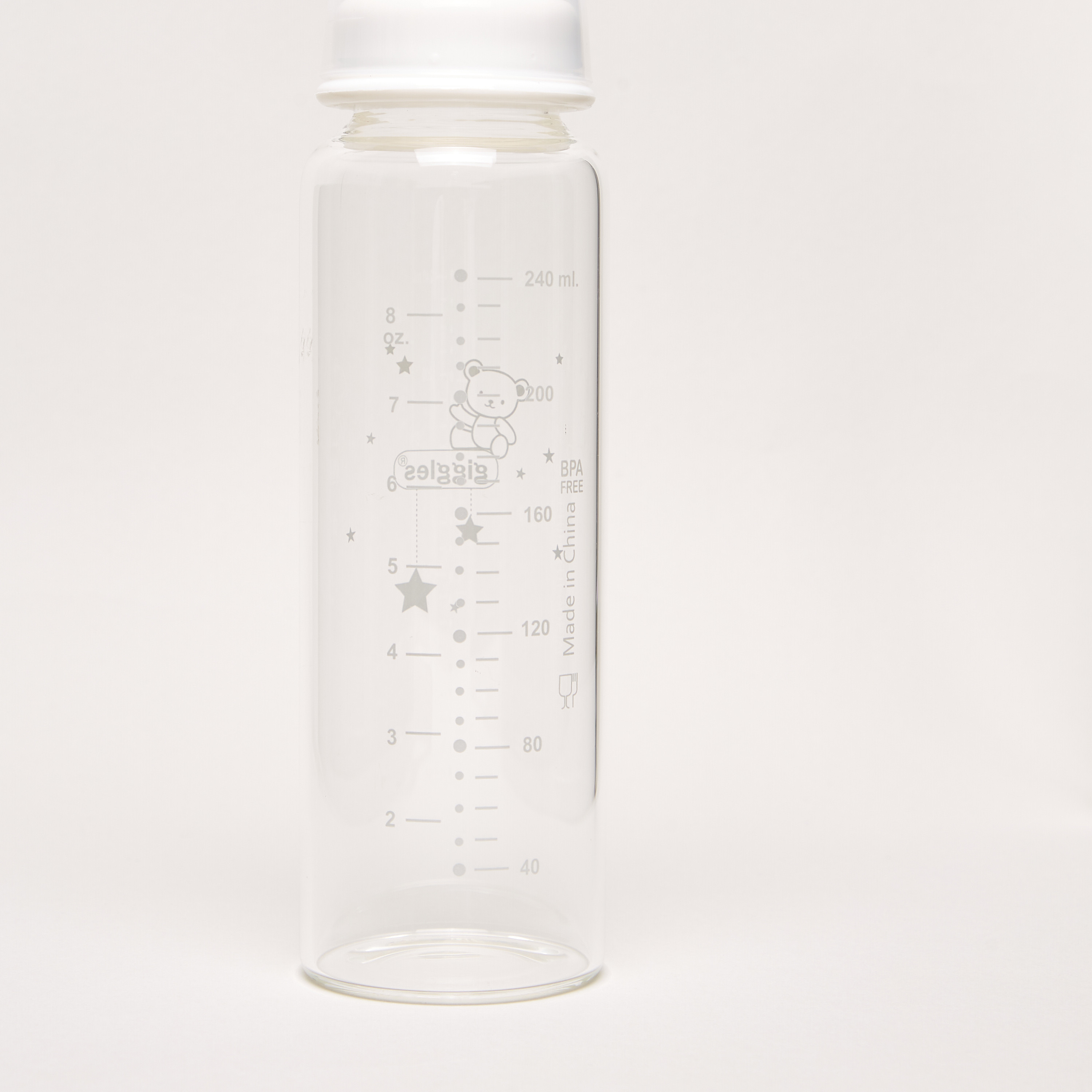 Giggles Glass Feeding Bottle - 240 ml-baby-feeding-feedingbottles-bottlesandteats-image-3