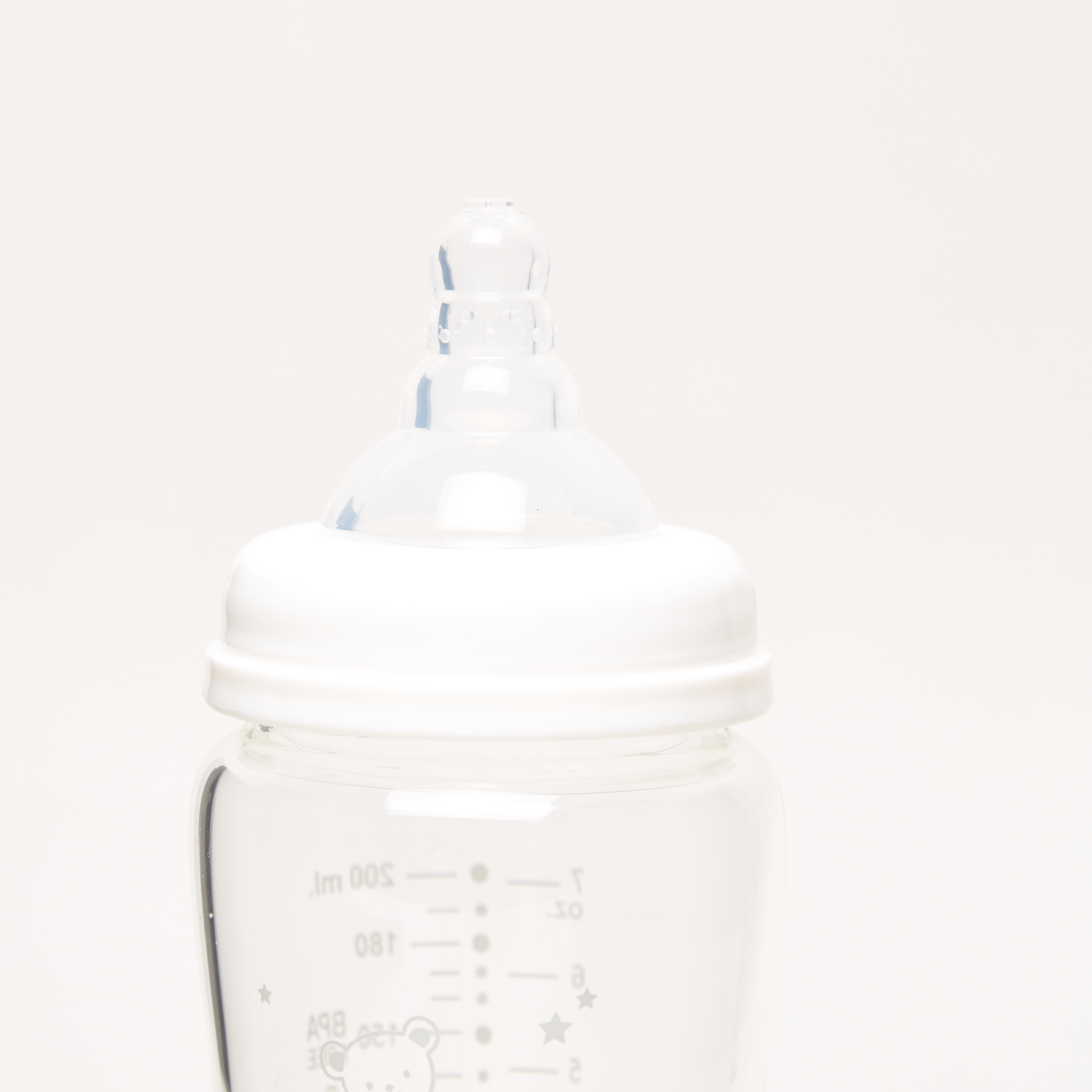 Giggles Printed Glass Feeding Bottle - 200 ml-baby-feeding-feedingbottles-bottlesandteats-image-4