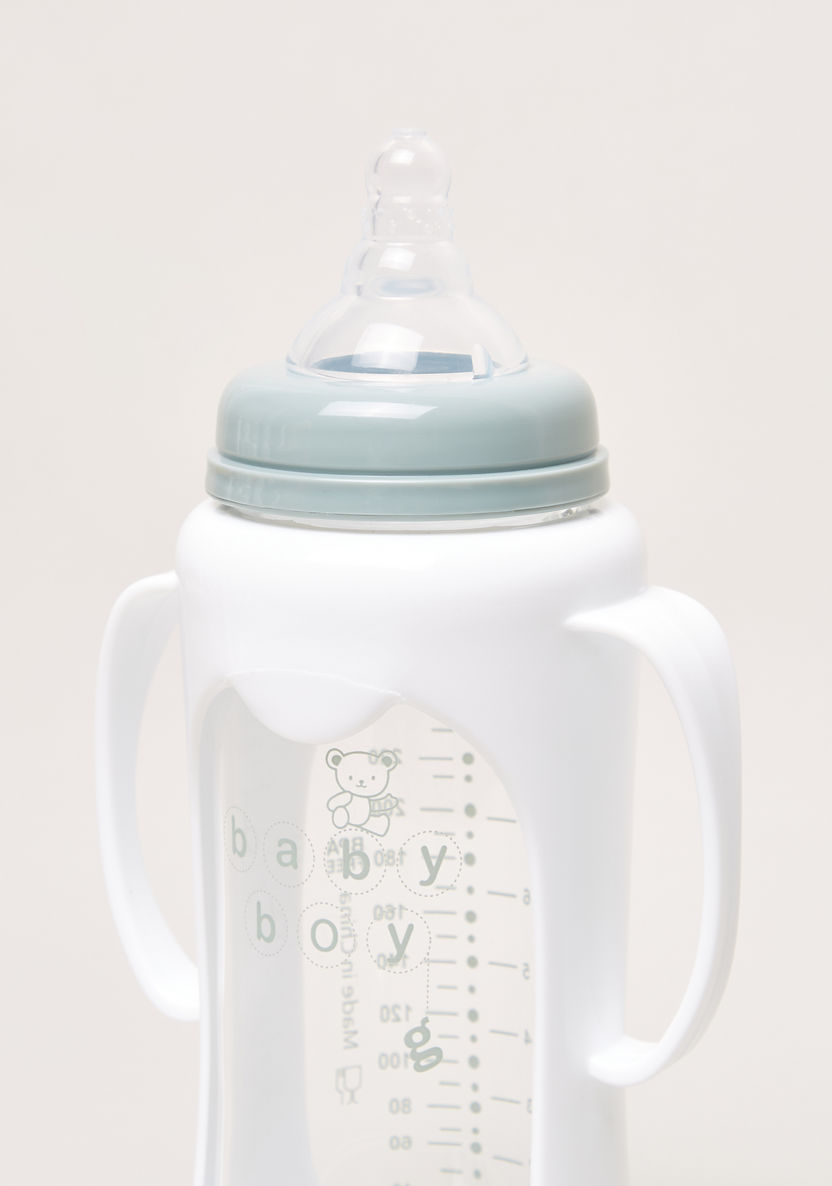 Giggles Glass Feeding Bottle with Cover - 250 ml-Bottles and Teats-image-3
