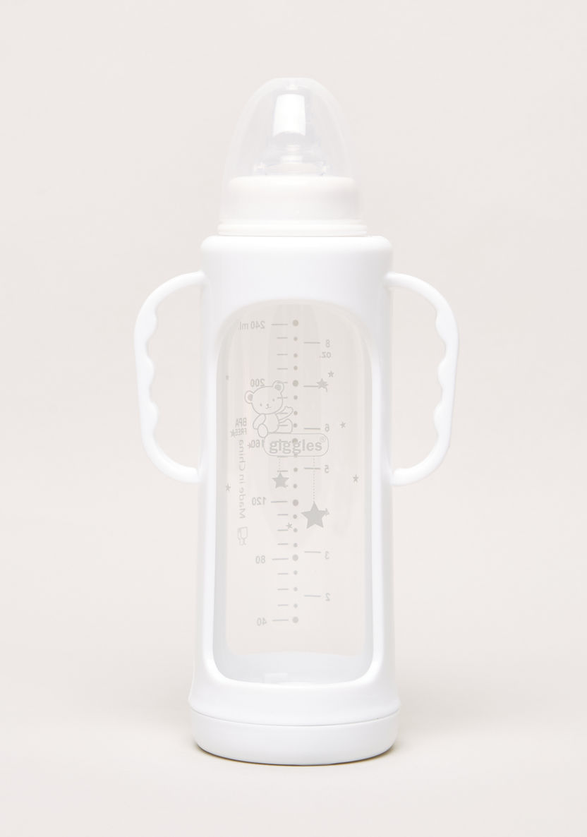 Giggles Feeding Bottle with Cover - 240 ml-Bottles and Teats-image-0