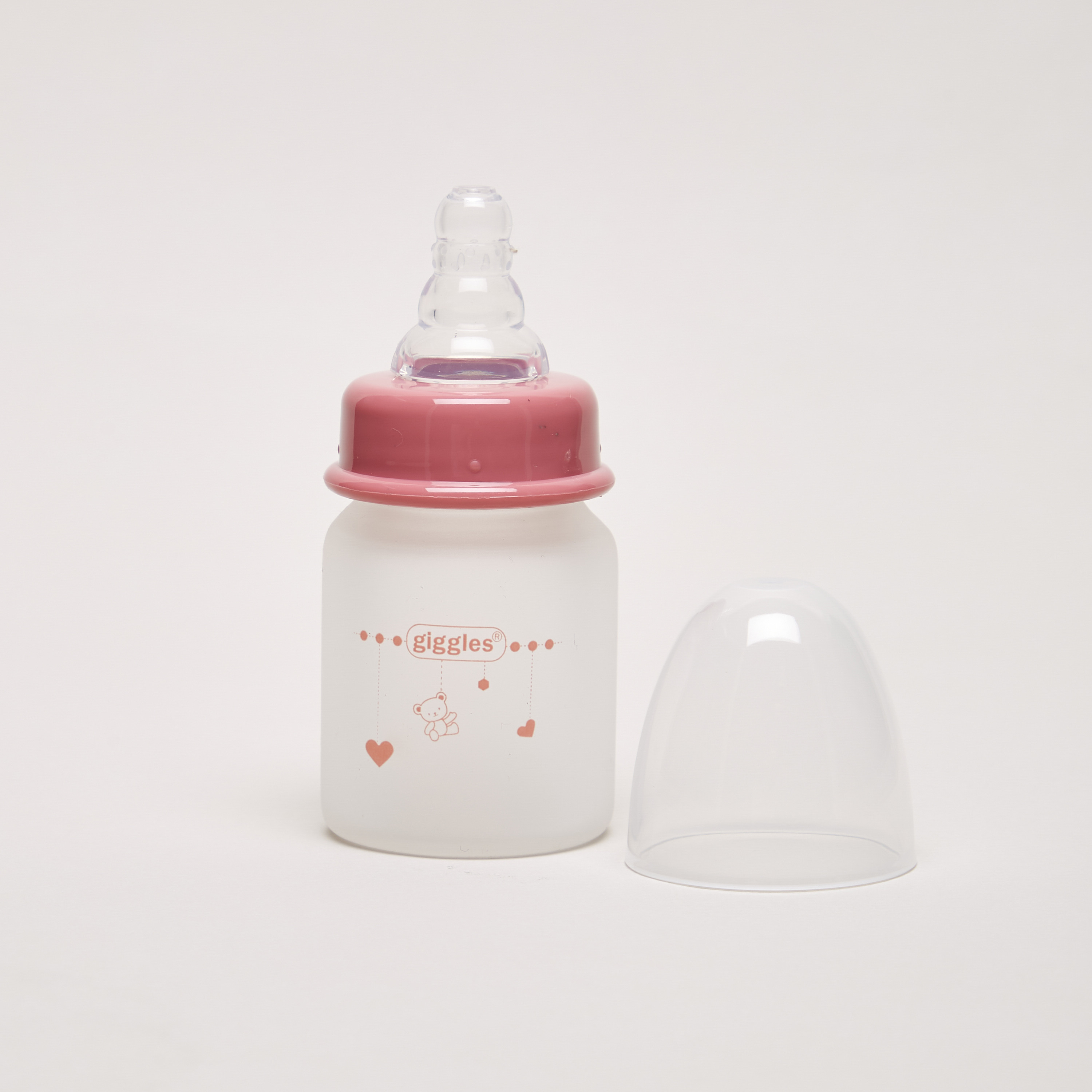 قارورة رضاعة زجاجية بغطاء سيليكون من جيجلز - 50 مل-baby-feeding-feedingbottles-bottlesandteats-image-2