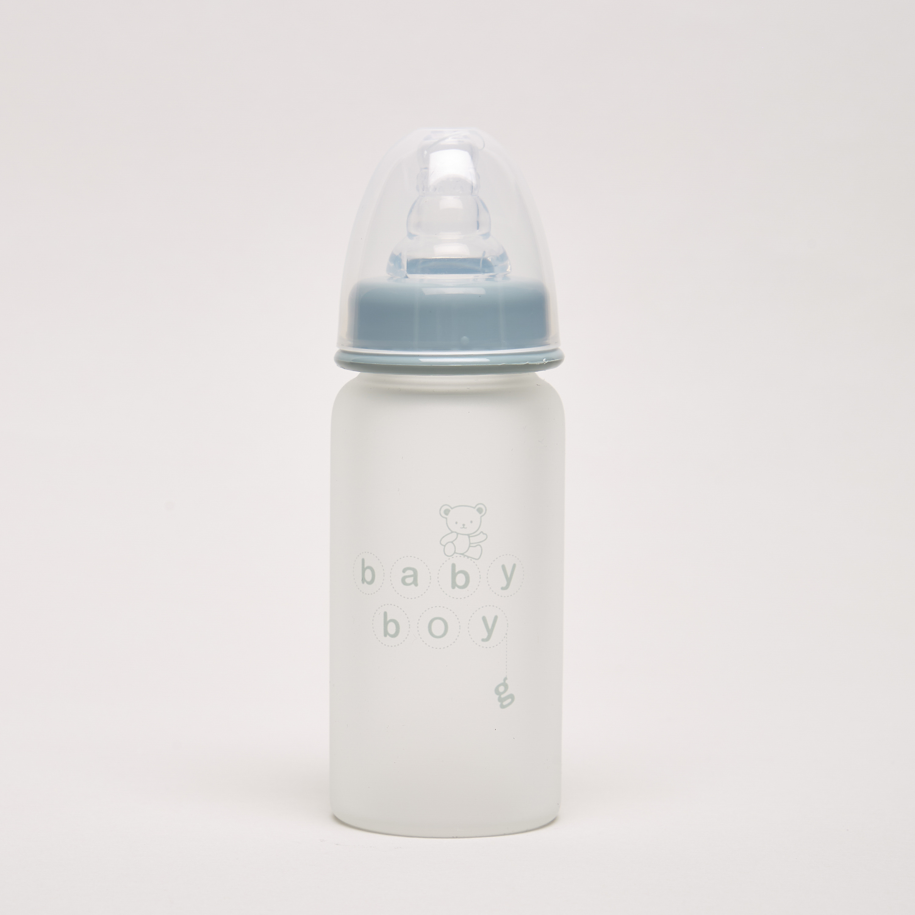 Giggles Glass Feeding Bottle with Silicone Sleeve - 120 ml-baby-feeding-feedingbottles-bottlesandteats-image-1