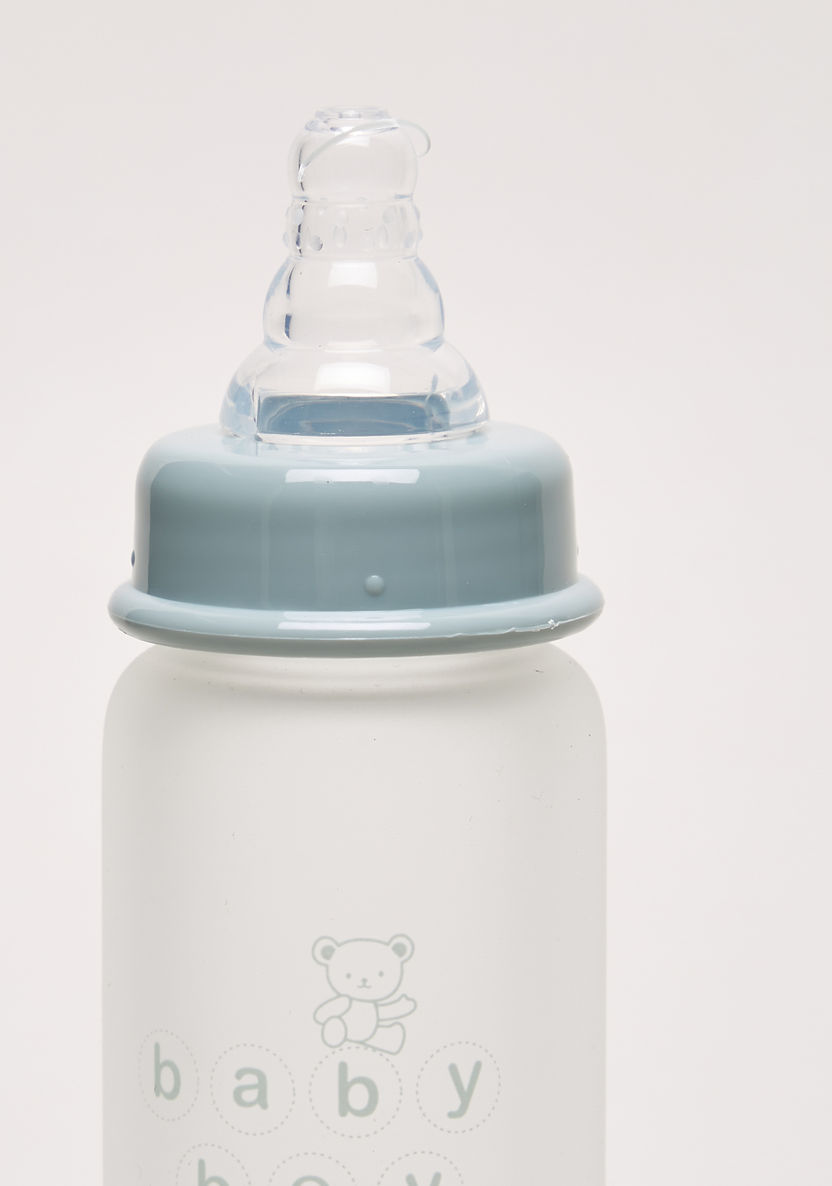 Giggles Glass Feeding Bottle with Silicone Sleeve - 120 ml-Bottles and Teats-image-3
