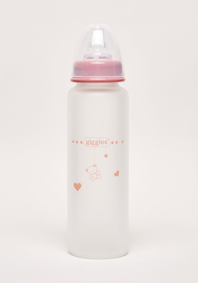 Giggles Printed Feeding Bottle - 240 ml-Bottle Covers-image-0