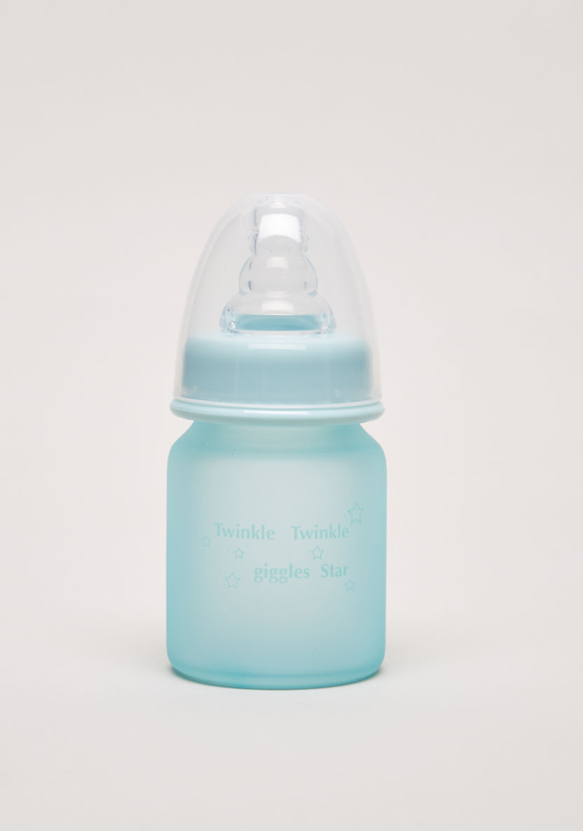 Giggles Glass Feeding Bottle with Silicone Sleeve - 50 ml-Bottles and Teats-image-0
