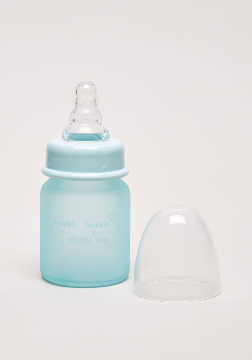 Giggles Glass Feeding Bottle with Silicone Sleeve - 50 ml-Bottles and Teats-image-1