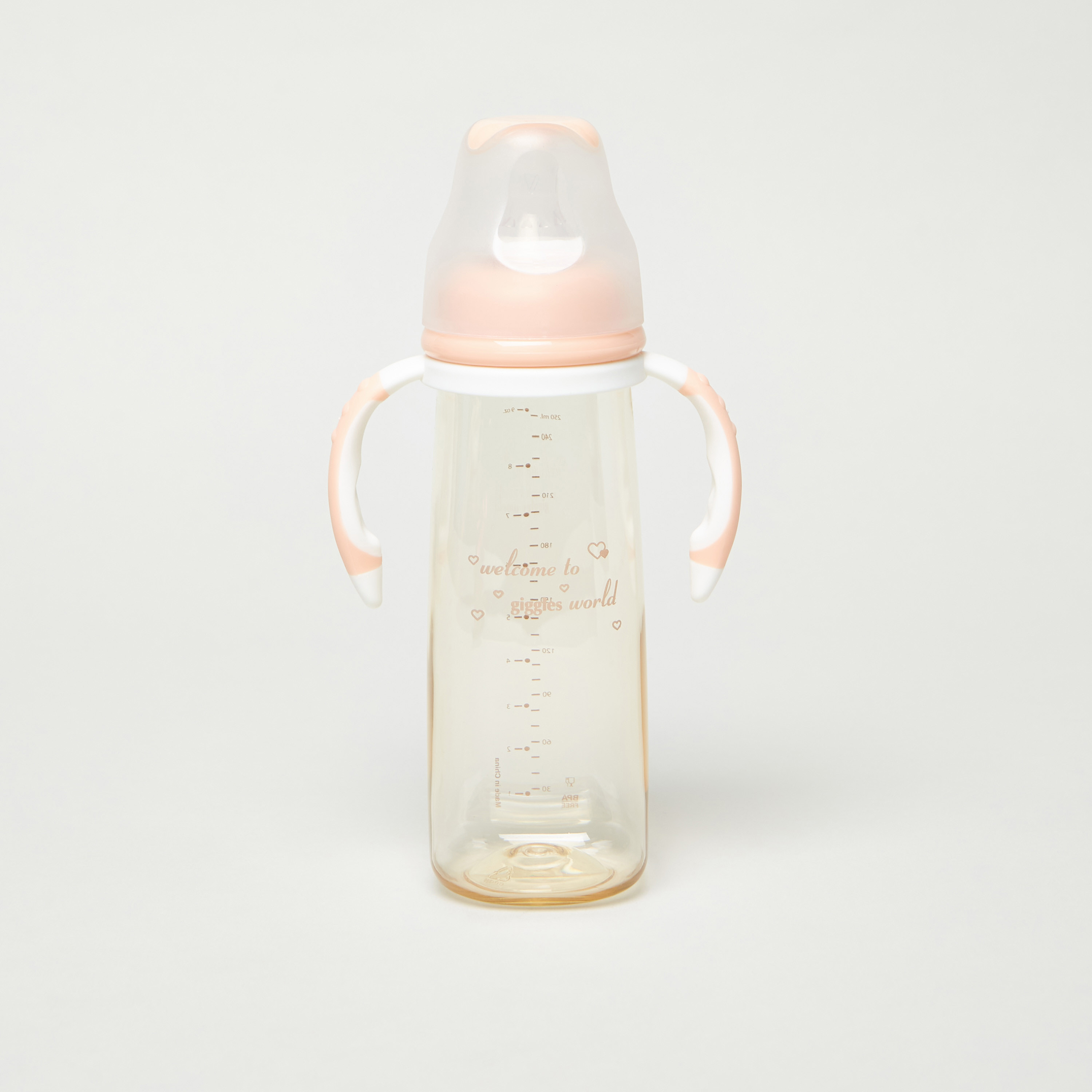 Giggles Feeding Bottle with Handles - 250 ml-baby-feeding-feedingbottles-bottlesandteats-image-1