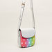 Charmz Polka Dot Print Satchel Bag with Glitter Detail and Zip Closure-Bags and Backpacks-thumbnail-1