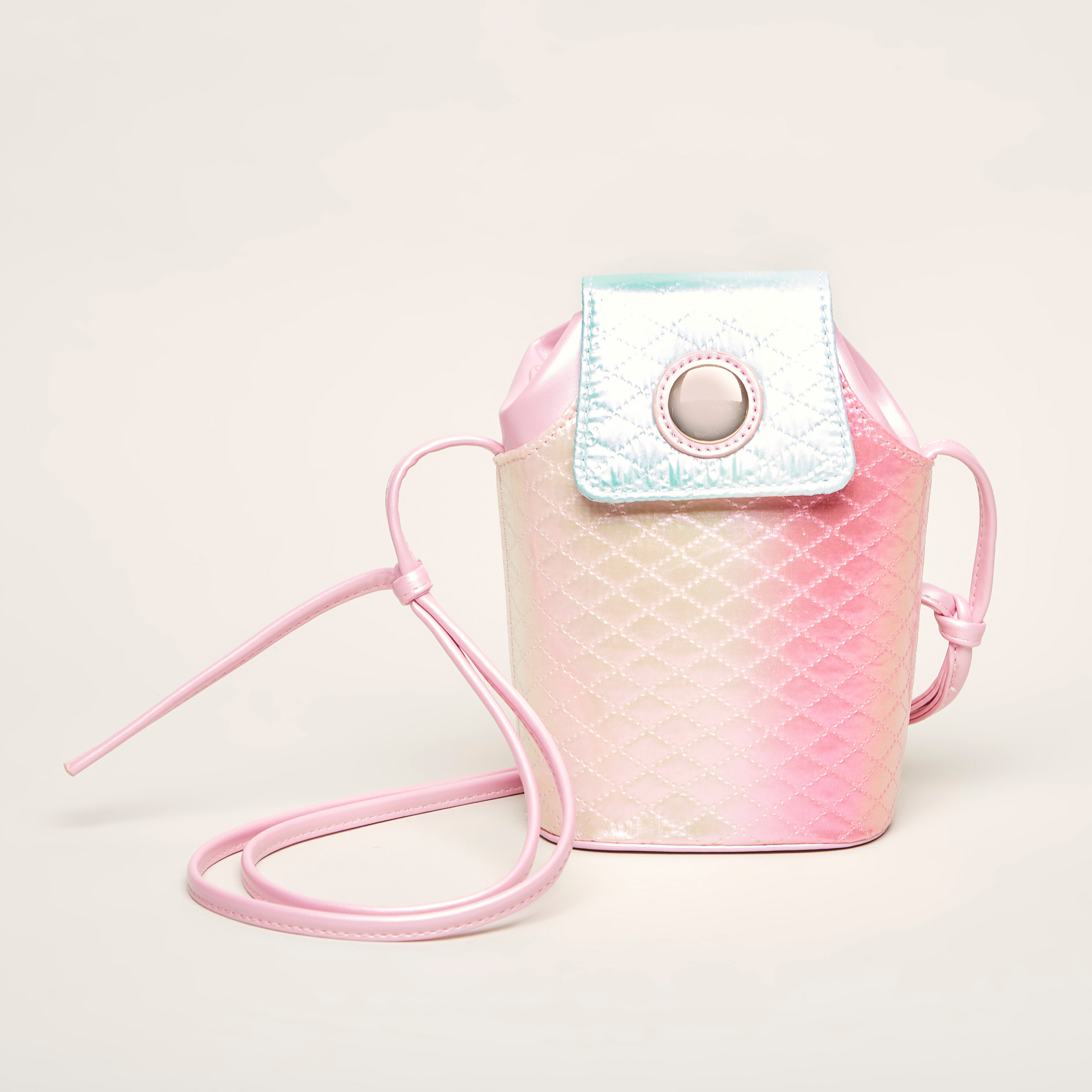 Charmz Quilted Satchel Bag with Magnetic Snap Closure-girls-accessories-bags-image-1