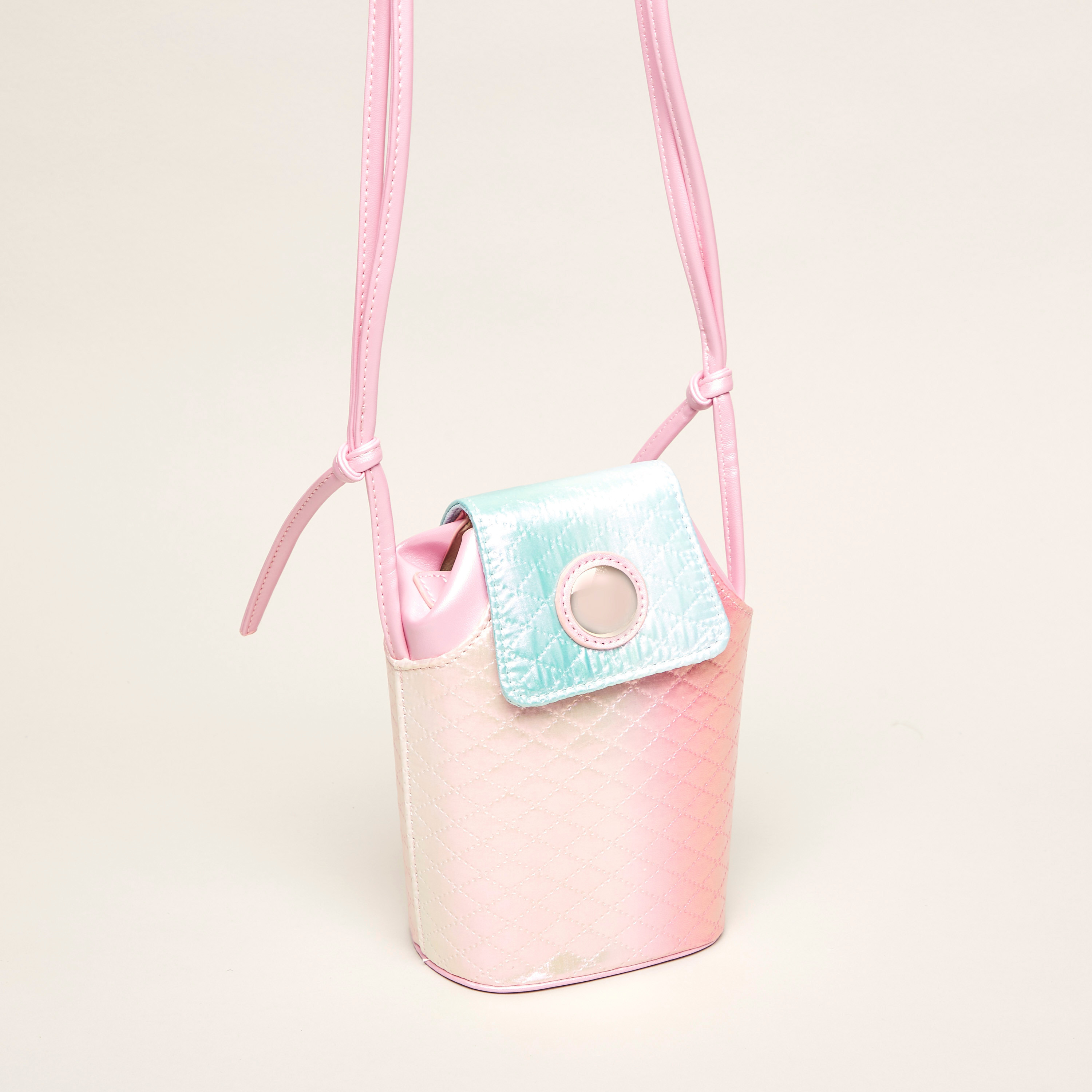 Charmz Quilted Satchel Bag with Magnetic Snap Closure-girls-accessories-bags-image-2