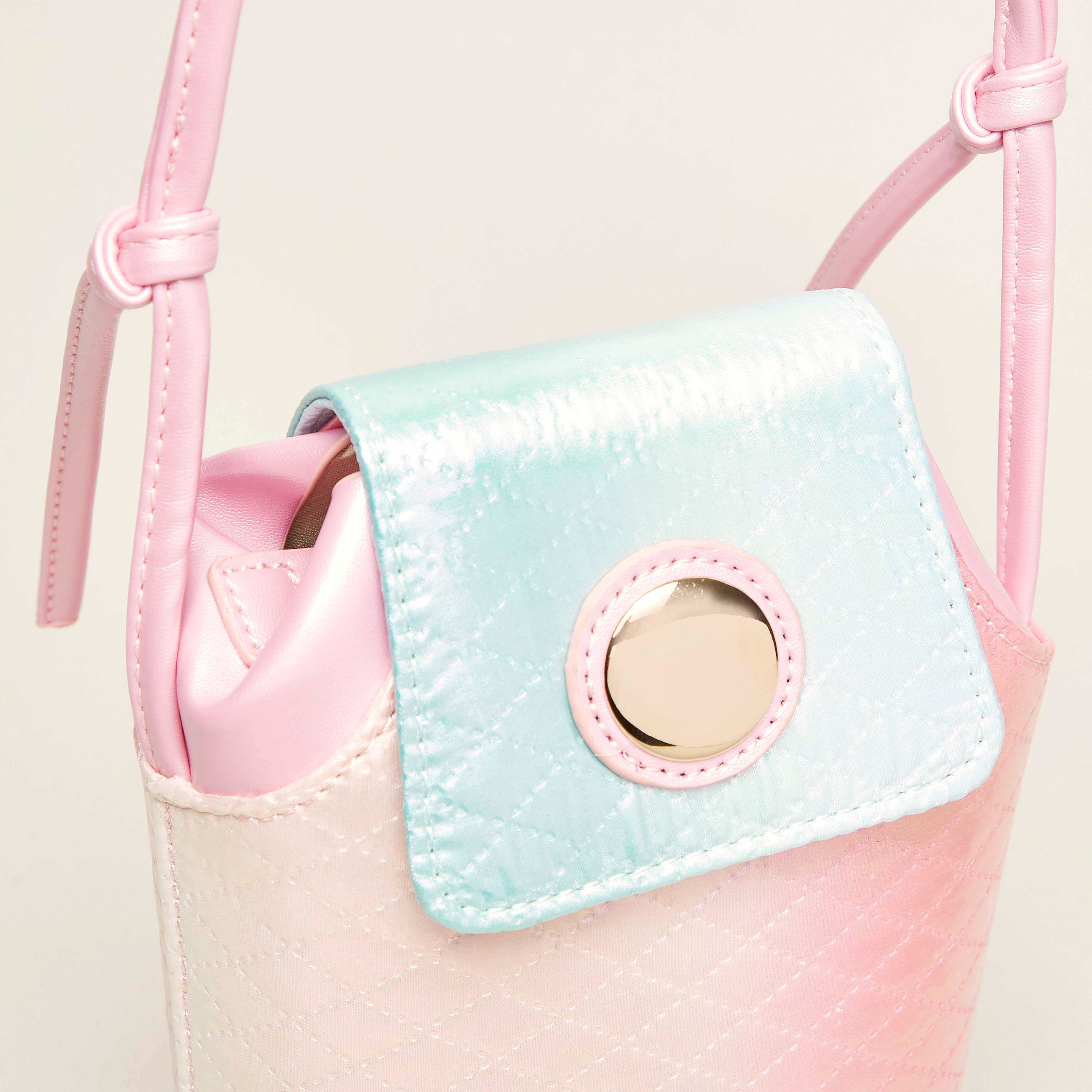 Charmz Quilted Satchel Bag with Magnetic Snap Closure-girls-accessories-bags-image-3