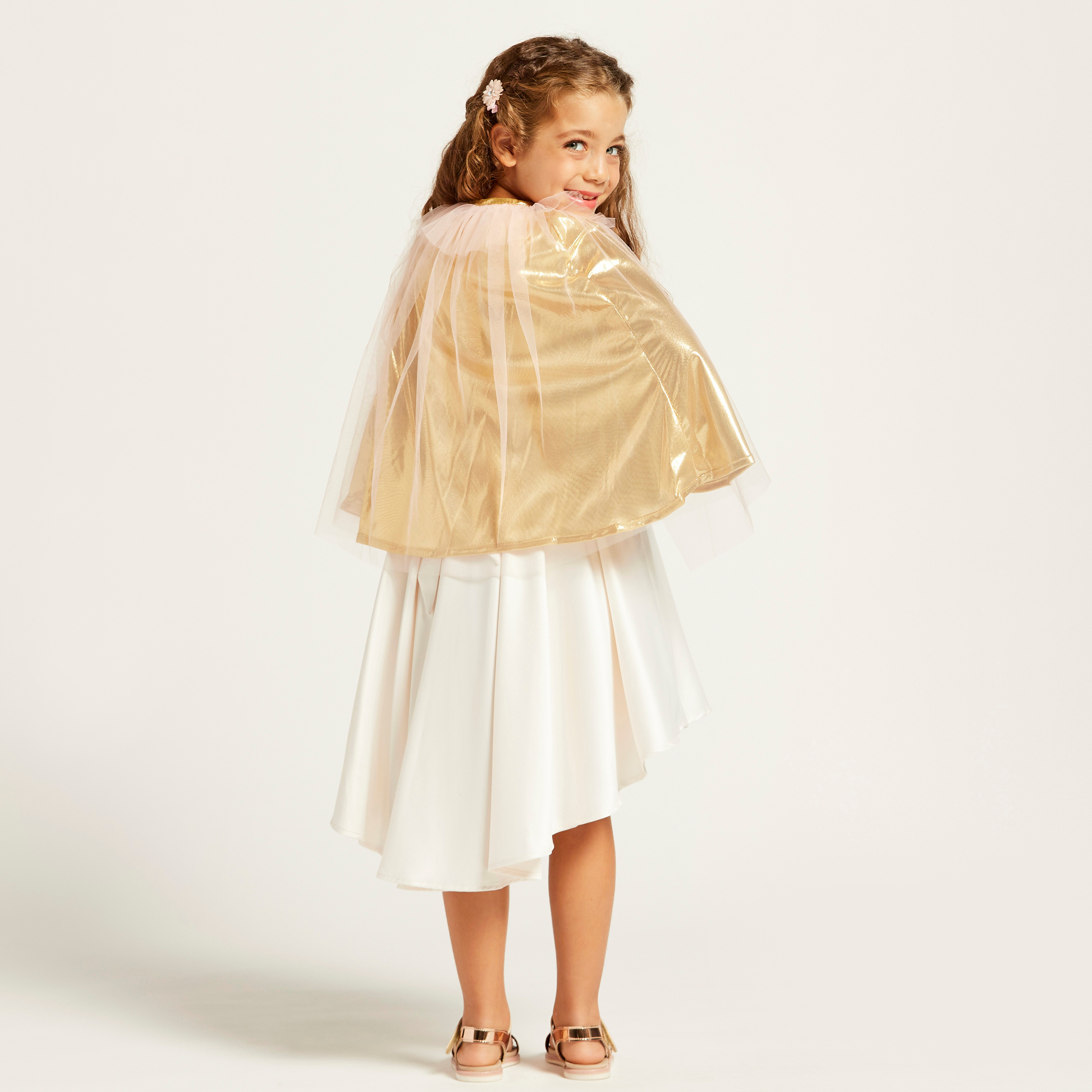 Charmz Mesh Tiered Drape with Tie-Ups-girls-clothing-costumes-image-4
