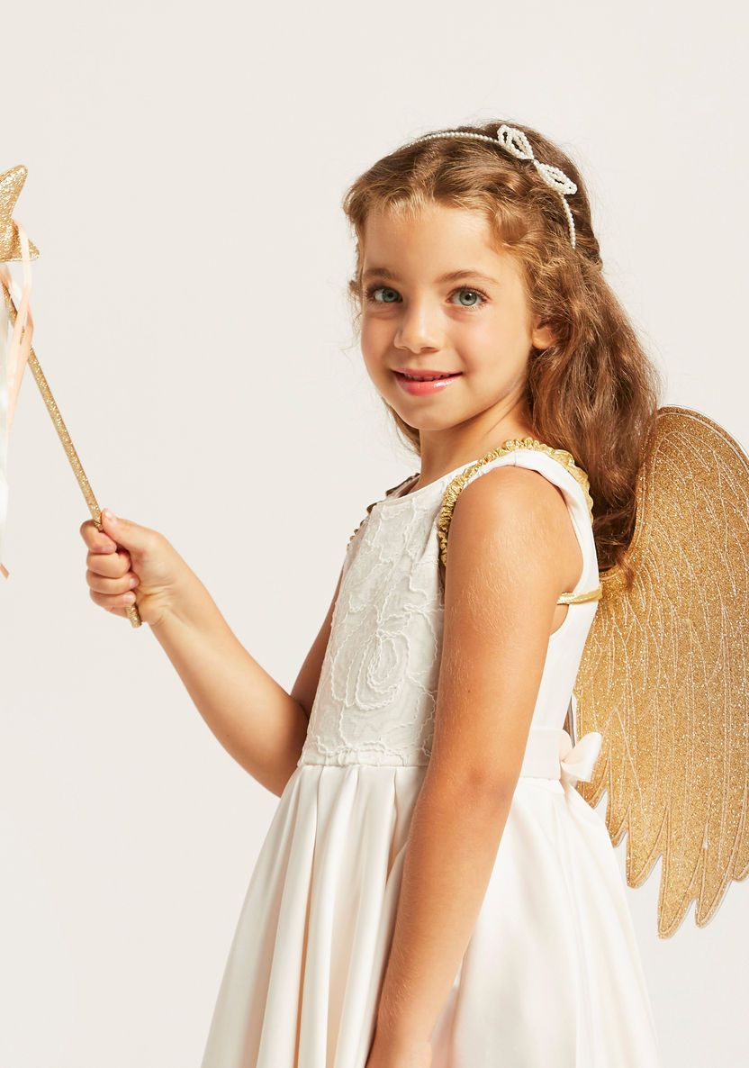 Charmz Glitter Wings with Star-Shaped Princess Wand-Role Play-image-1