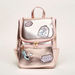 Charmz Glitter Accent Backpack with Embroidered Detail and Zip Closure-Bags and Backpacks-thumbnail-0