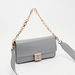ELLE Embossed Crossbody Bag with Detachable Strap and Flap Closure-Women%27s Handbags-thumbnailMobile-2
